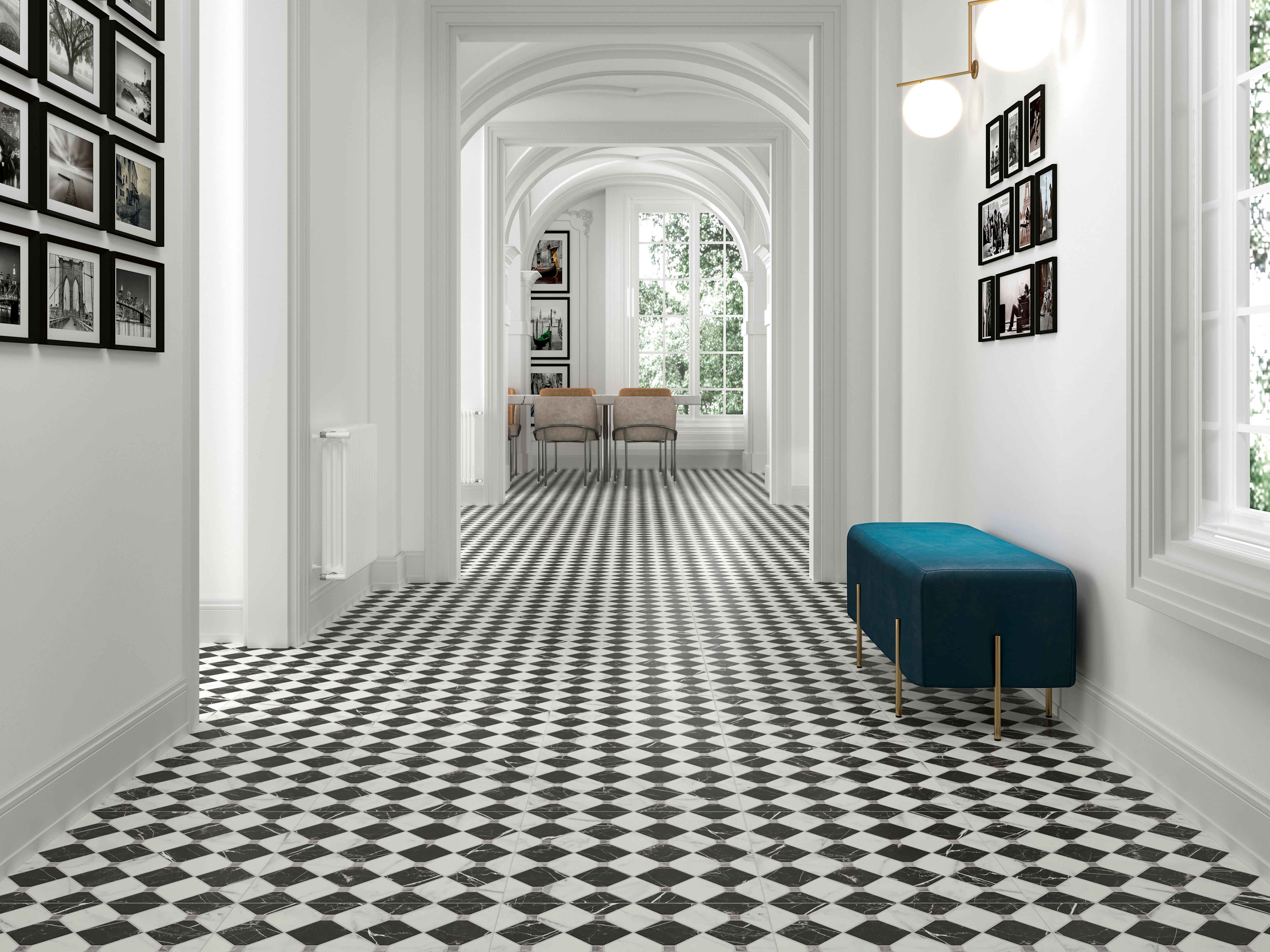 Suelo porcelánico firenze efecto gris / plata 44x44 cm c1