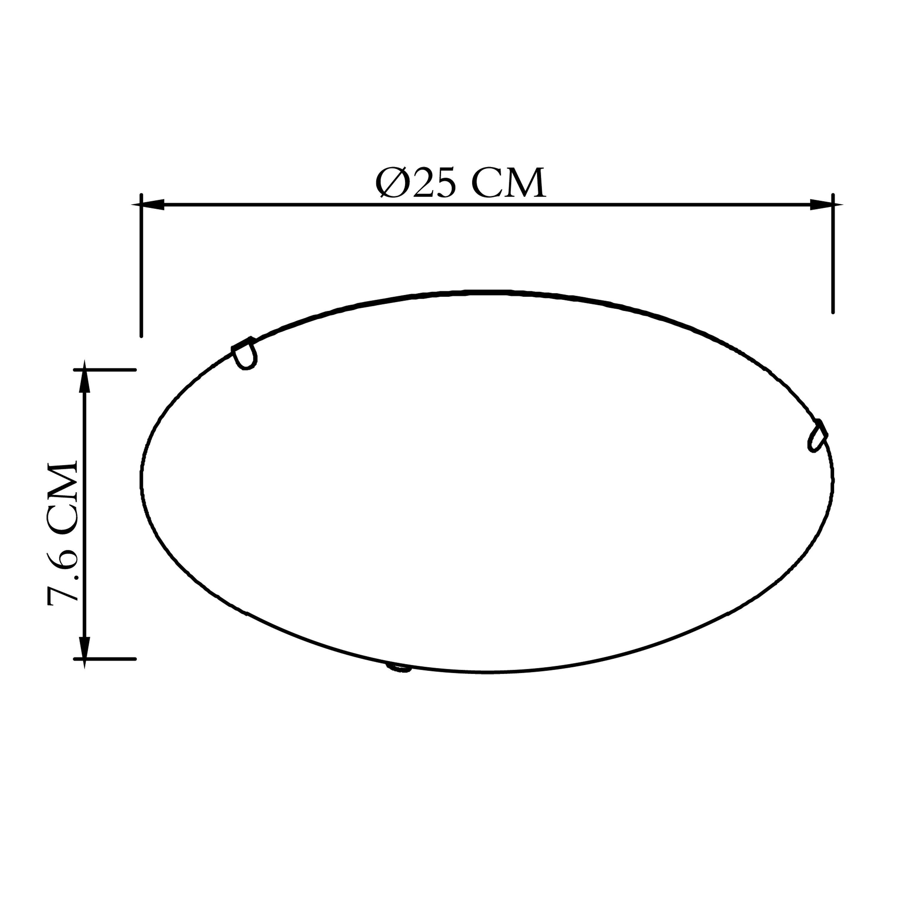 Candeeiro de teto sem lâmpada interior E27 Puton Inspire 25cm branco - 6