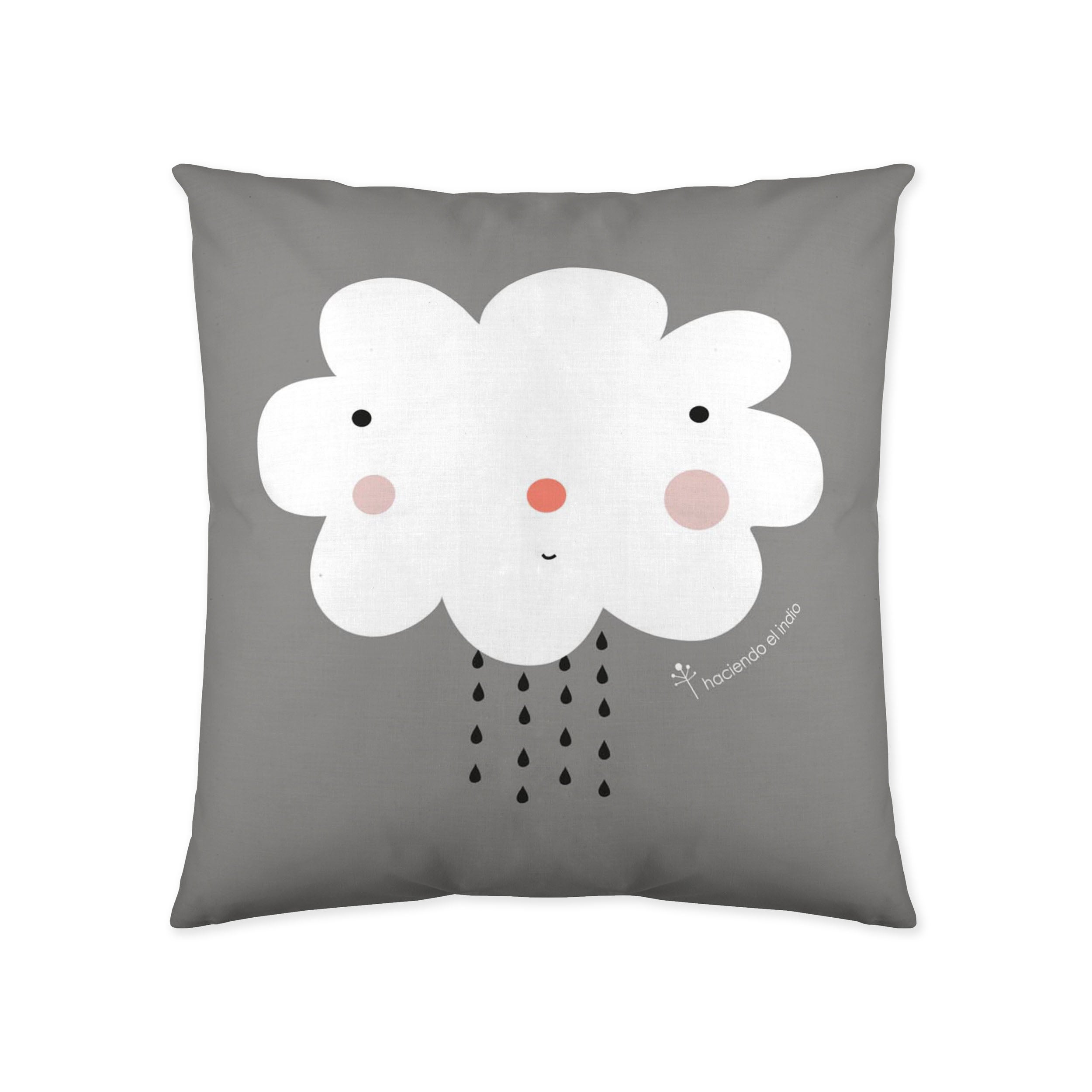 Cojín decorativo exterior e interior hei algodón multicolor 40x40cm