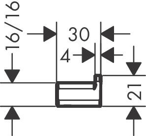 Crochet chrome AddStoris Hansgrohe - 7