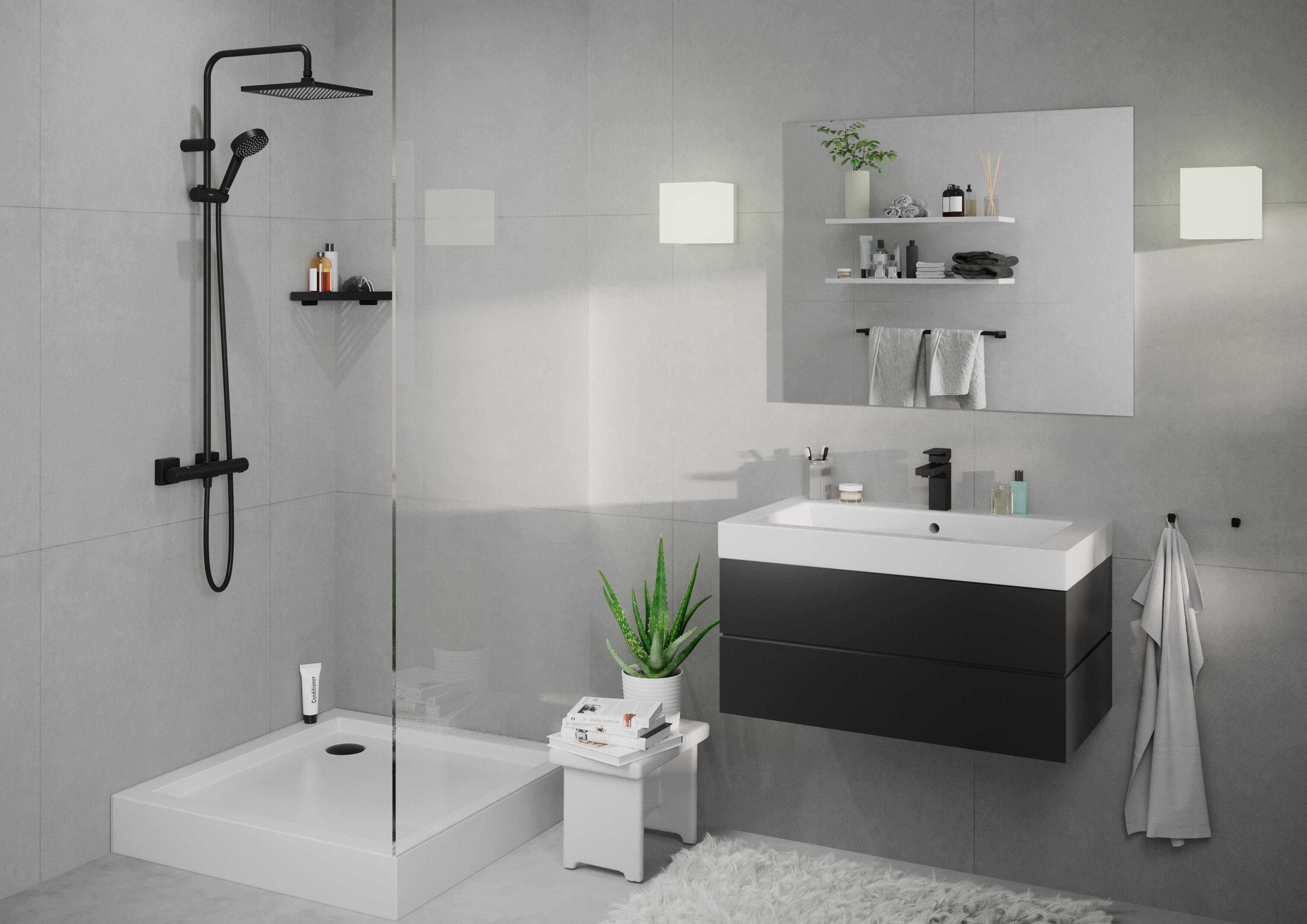 Bateria umywalkowa wysoka Hansgrohe Shape 71569670 - 2