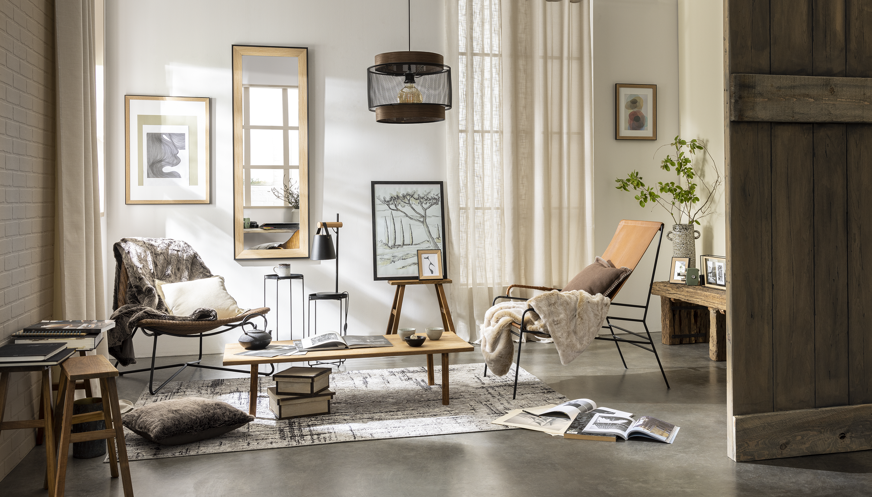 Cortinado ilhós Raspberry 140x280cm bege 6 Inspire - 16