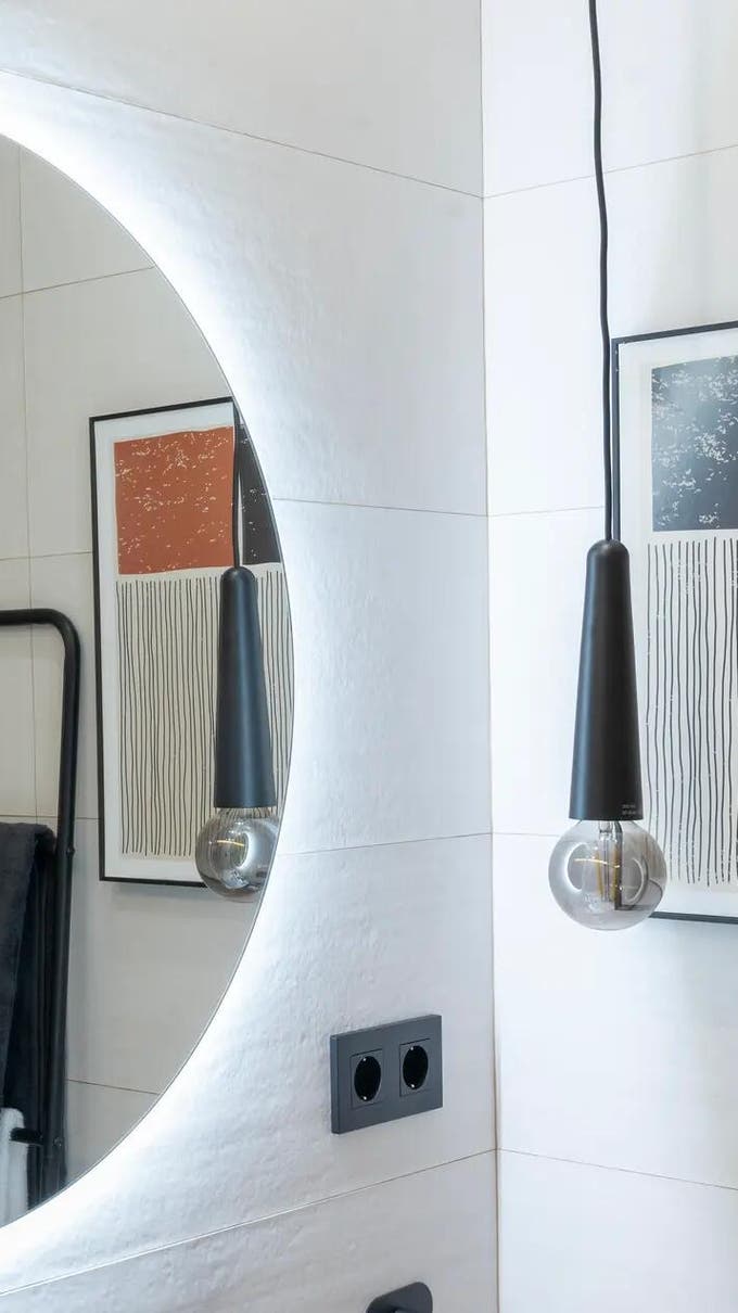 Accesorios en negro para el baño