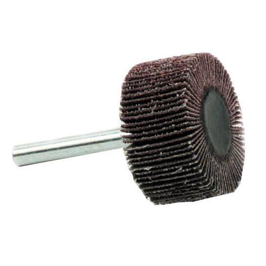 Roue à lamelles abrasives pour métal et bois, Diam. 60 mm Grain 120 TIVOLY