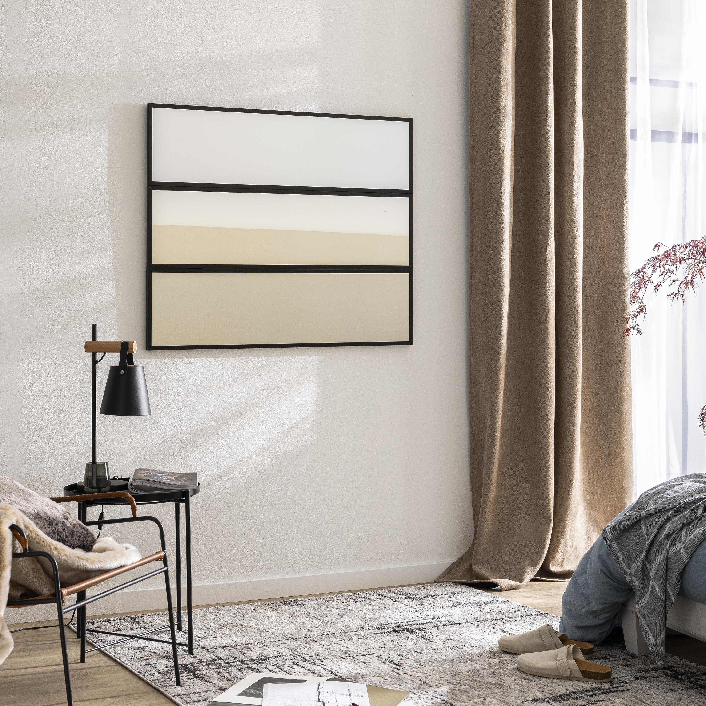 Cortinado ilhós Raspberry 140x280cm bege 6 Inspire - 14