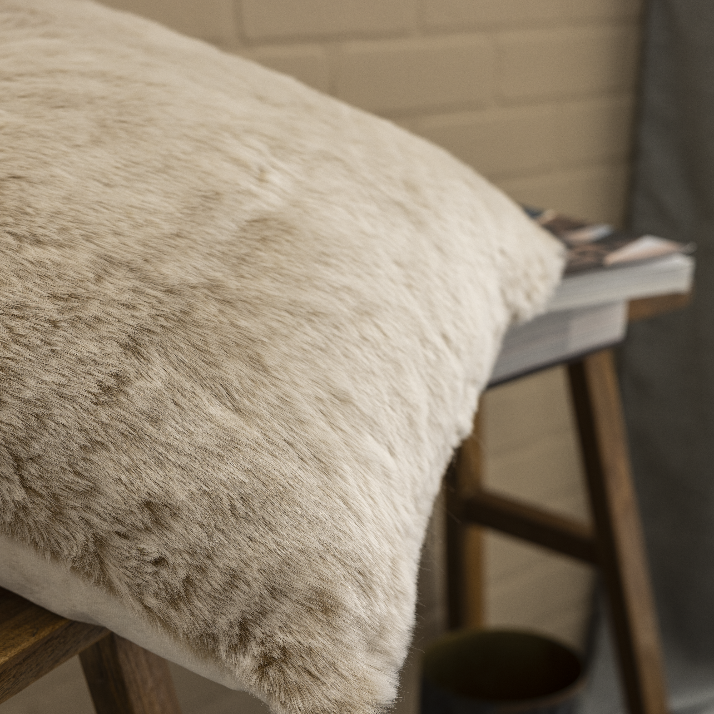 Almofada decorativa INSPIRE CHARLYNE 45X45CM BEGE - 8