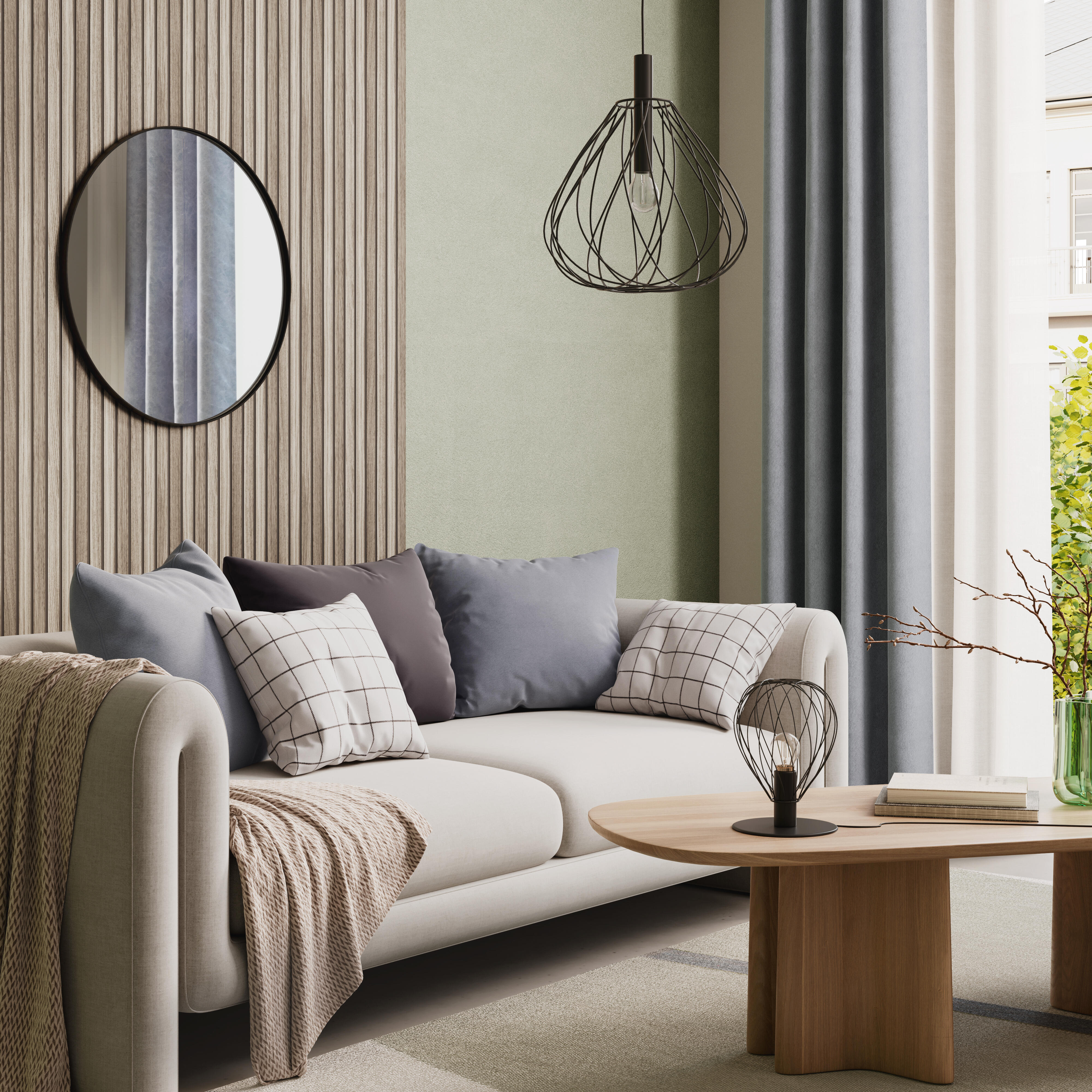 Lampa wisząca Merone czarna E27 Inspire - 3