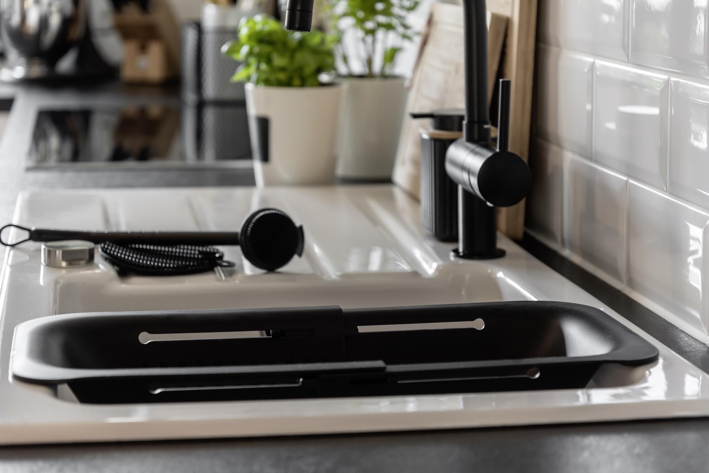 Escorredor extensível Wenko 36X50 cm cinza - 21