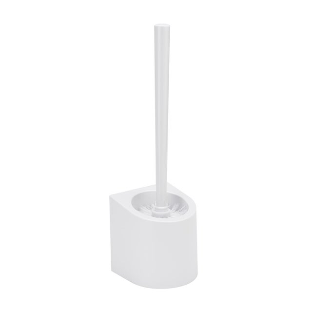 Pot avec brosse WC intégrée blanc vis Funky