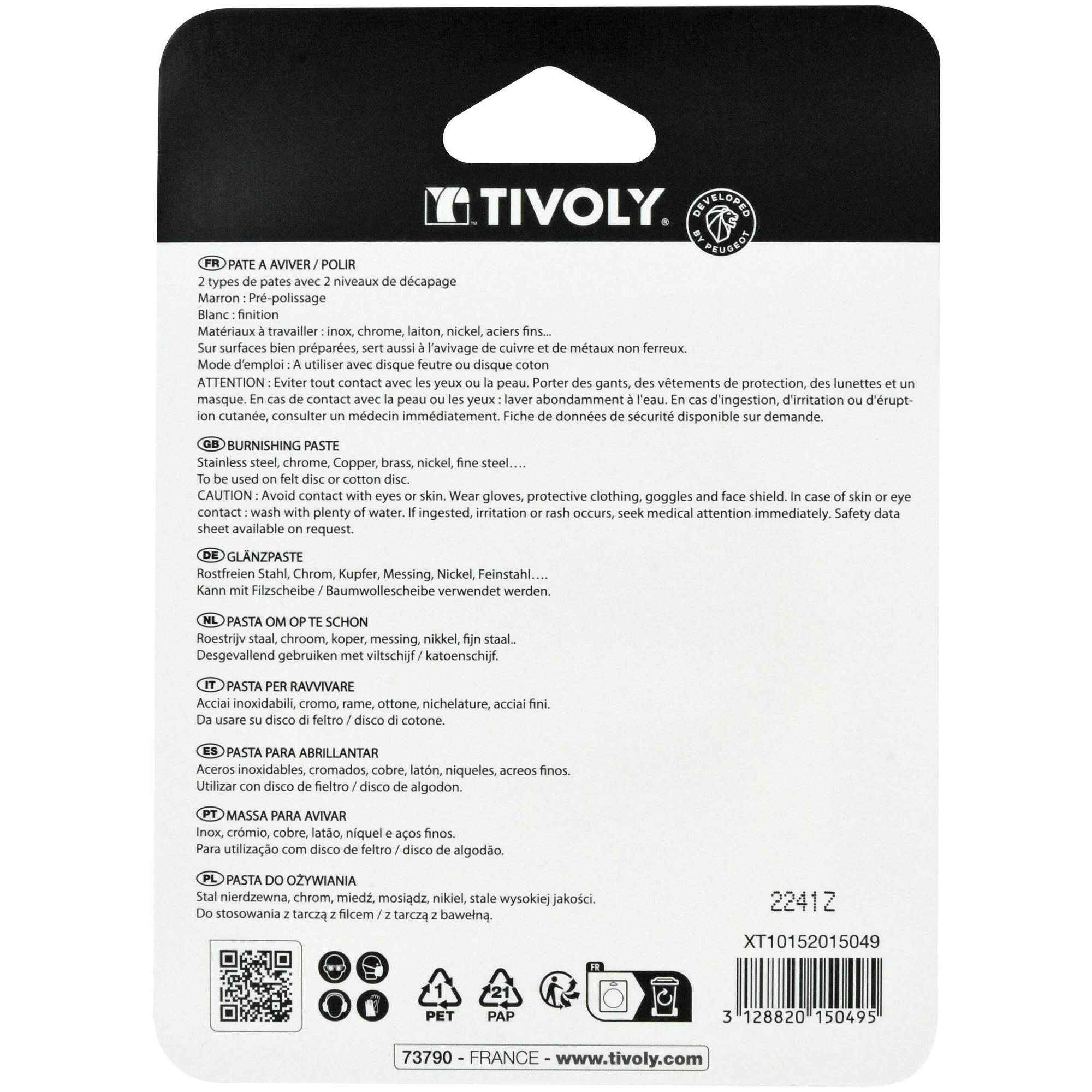 Lot de 2 pates à aviver pour métal TIVOLY - 3