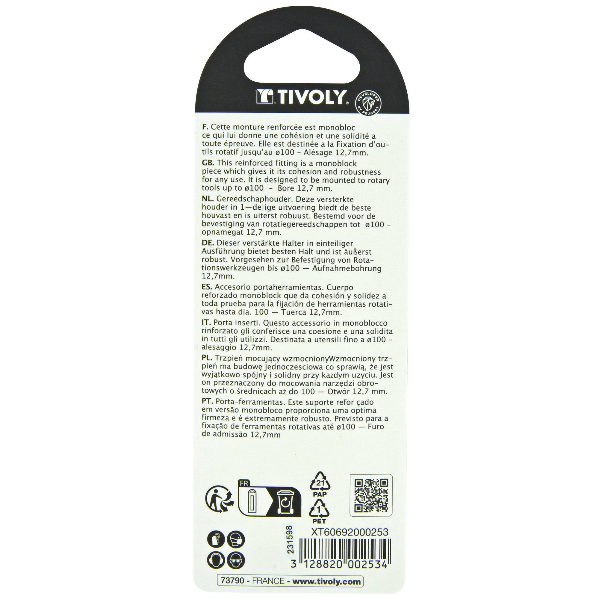 Porte-outils, Diam. 8 mm TIVOLY - 3