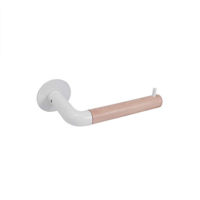 Support de papier hygiénique sans couvercle Scandi à visser / à percer white n°0