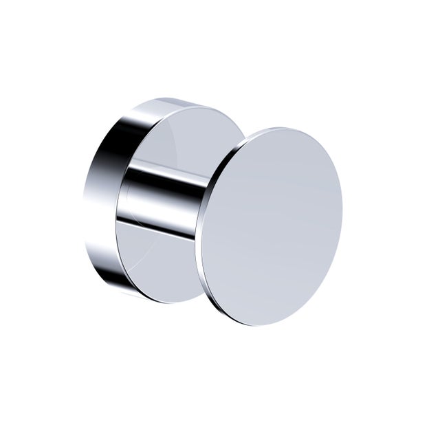 Gancio appendiabiti da avvitare  SENSEA Style in zinco cromo lucido L 4.5 x H 5.4 cm