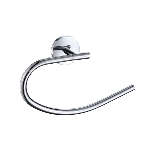 Porta salviette ad anello Suite cromato, L 24.8 cm
