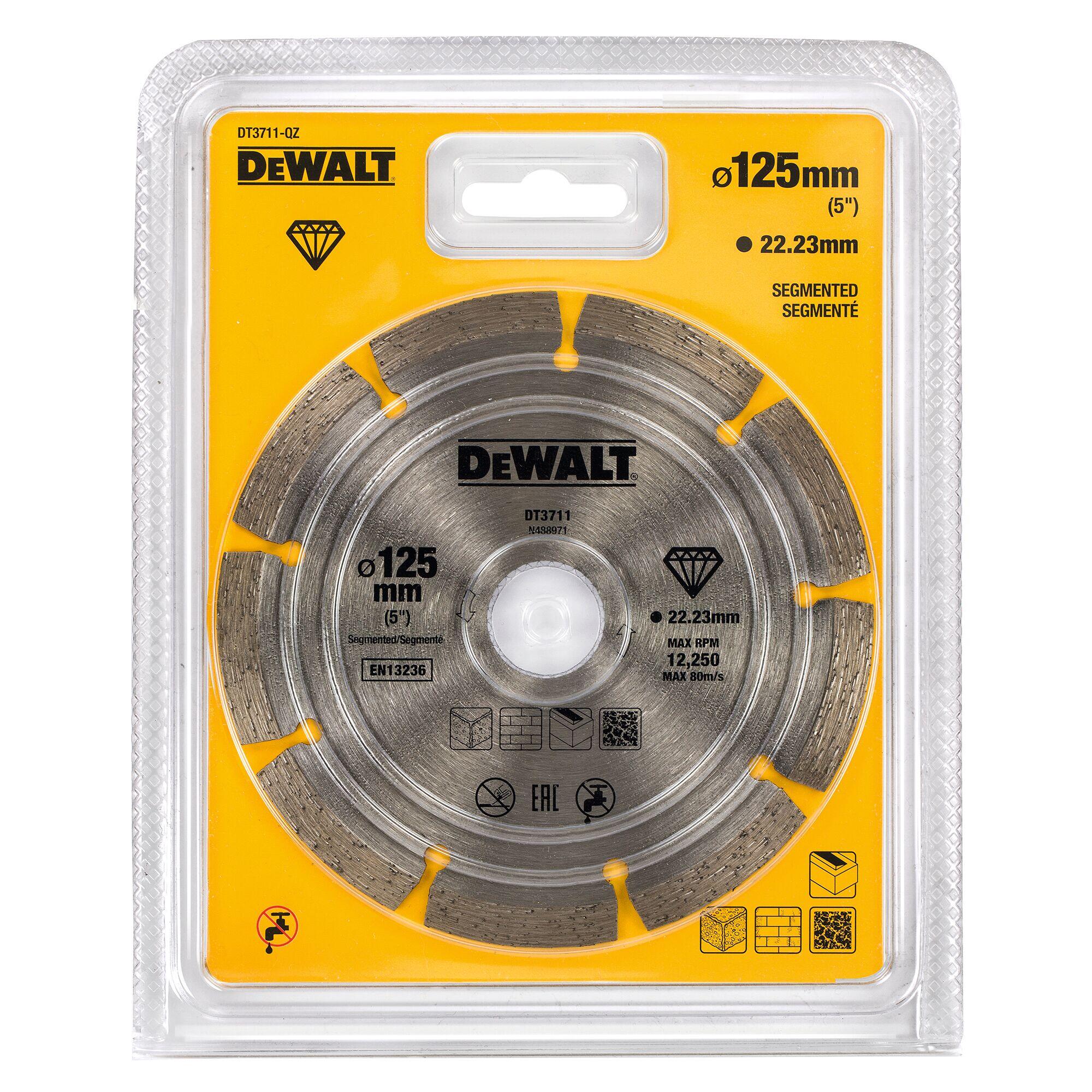 Disque diamant multi-matériaux DEWALT, Diam.125x22.2 mm dt3711 - 2