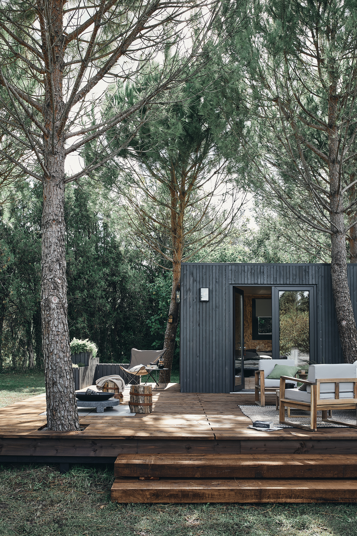 Conjunto jardim relax sofá e mesa Acácia Solaris Naterial - 13