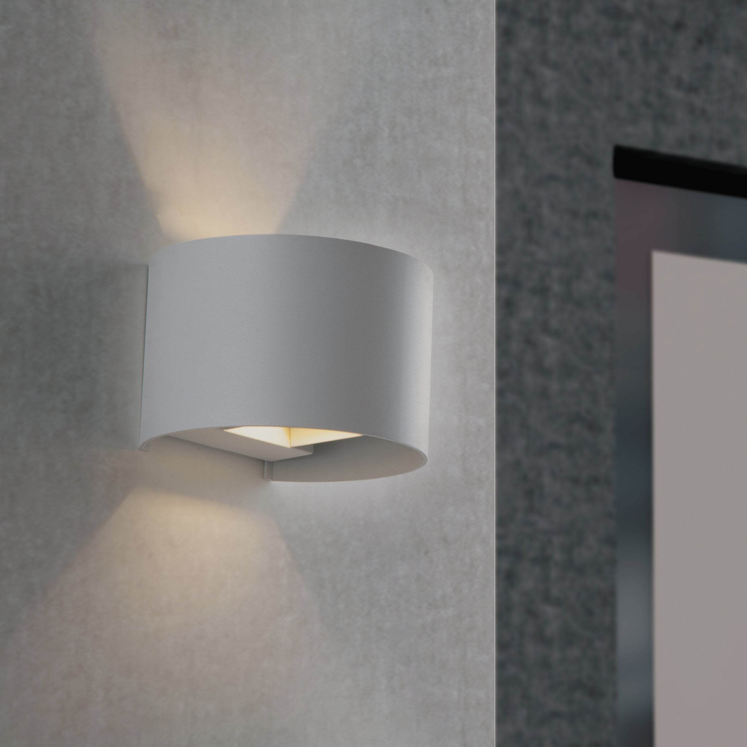 Applique LED moderno da esterno Delta doppia luce bianco IP54, 500 lumen, INTEC - 2