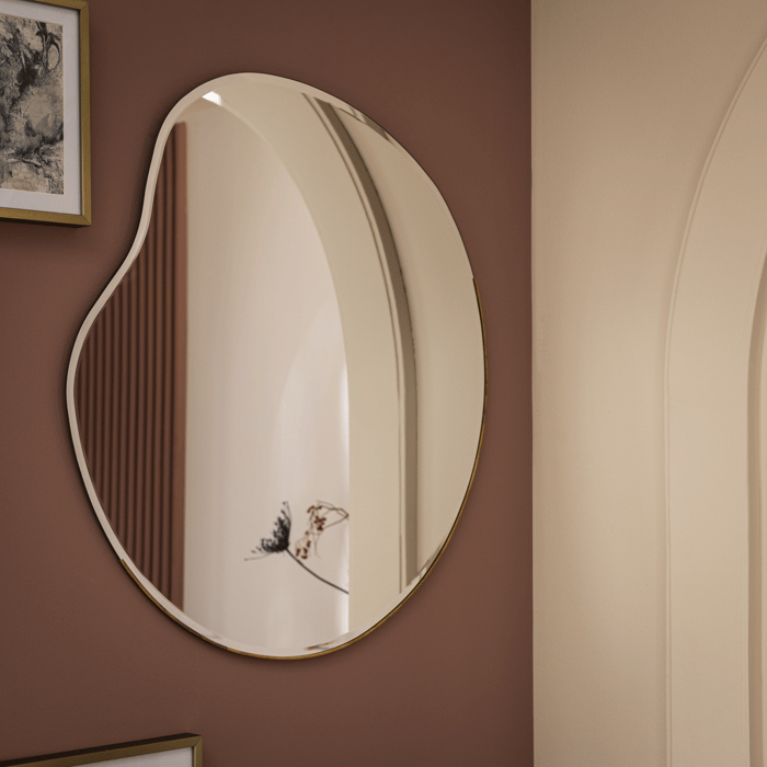 Lustro fazowane Farol Brass 54.8 x 55 cm Inspire