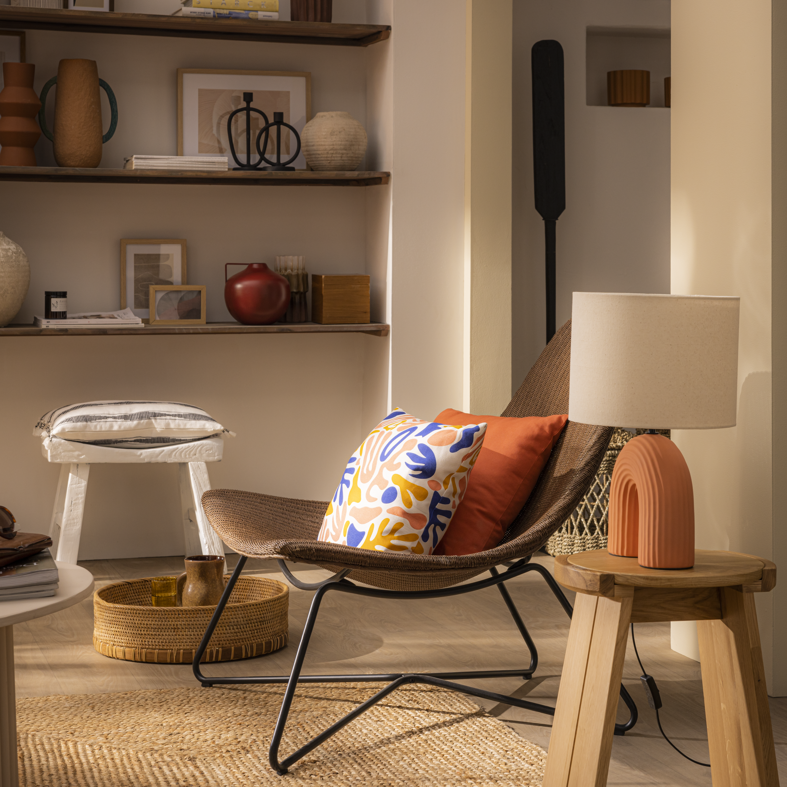 Almofada Jayan 30x50 cm branco e preto - 15