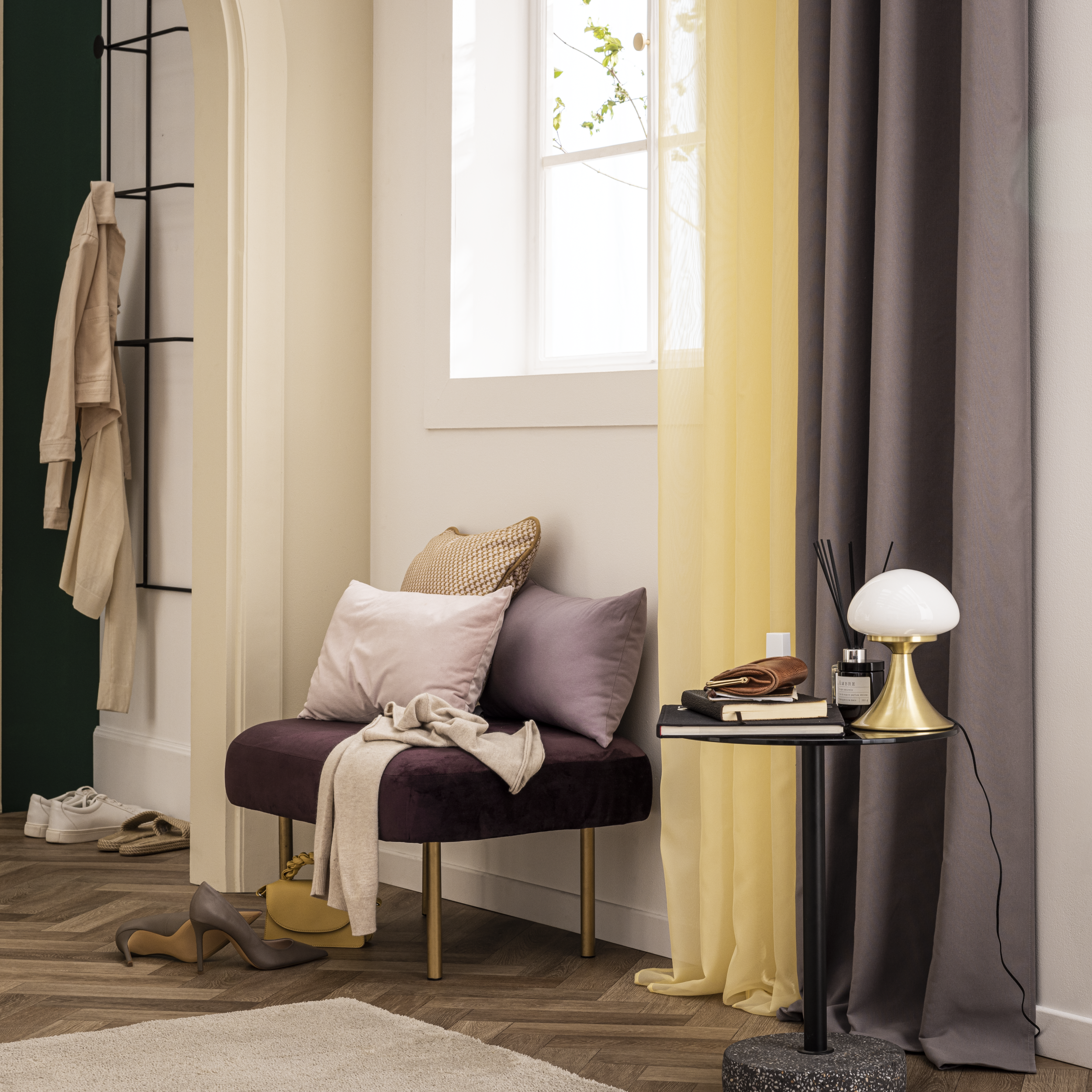 Poduszka welurowa Dubbo różowa 50 x 30 cm Inspire - 7