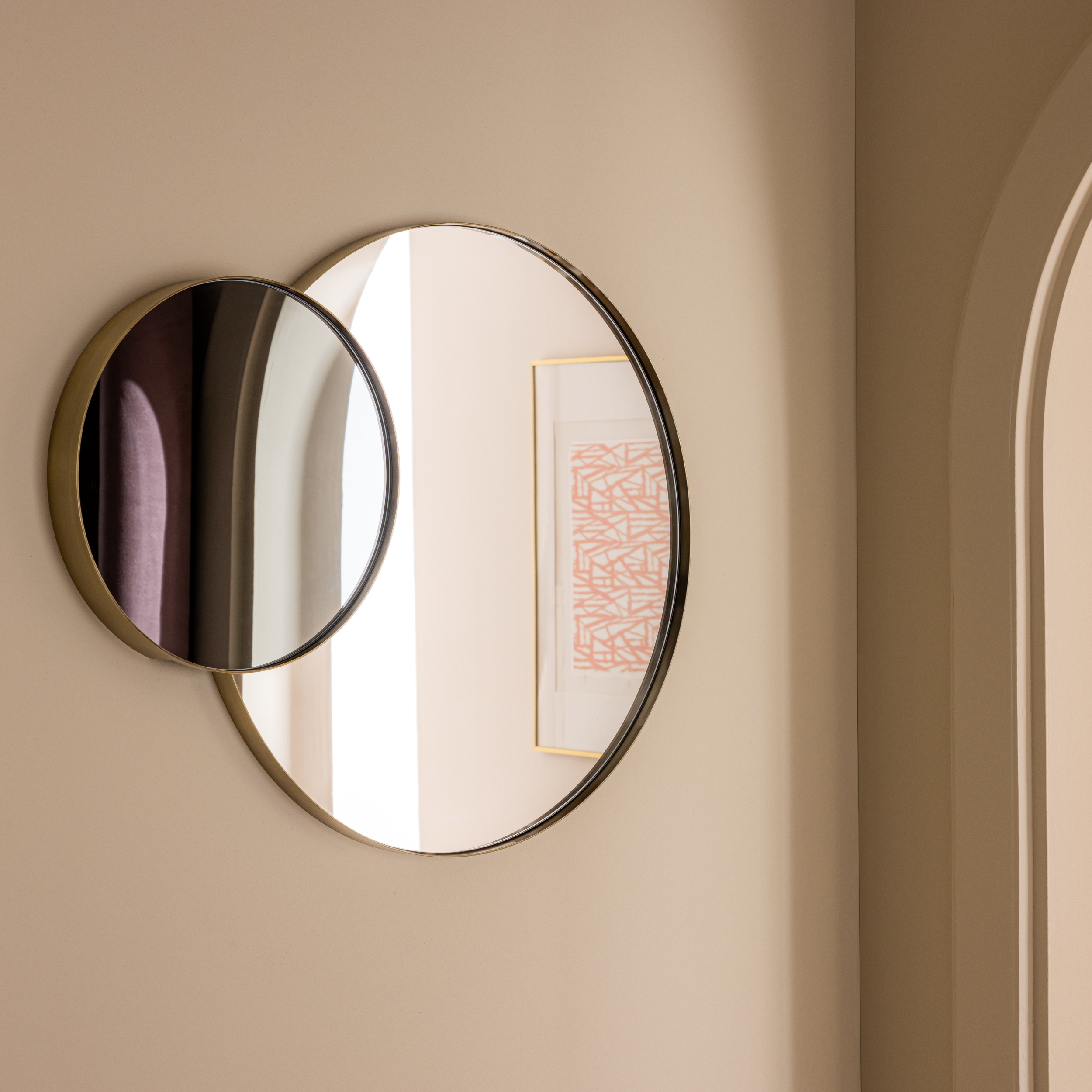 Miroir rond métal laiton Glam pimp INSPIRE diam.61 cm - 2