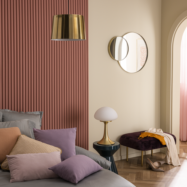 Lampa stołowa Kinoko mosiądz 46 cm LED Inspire