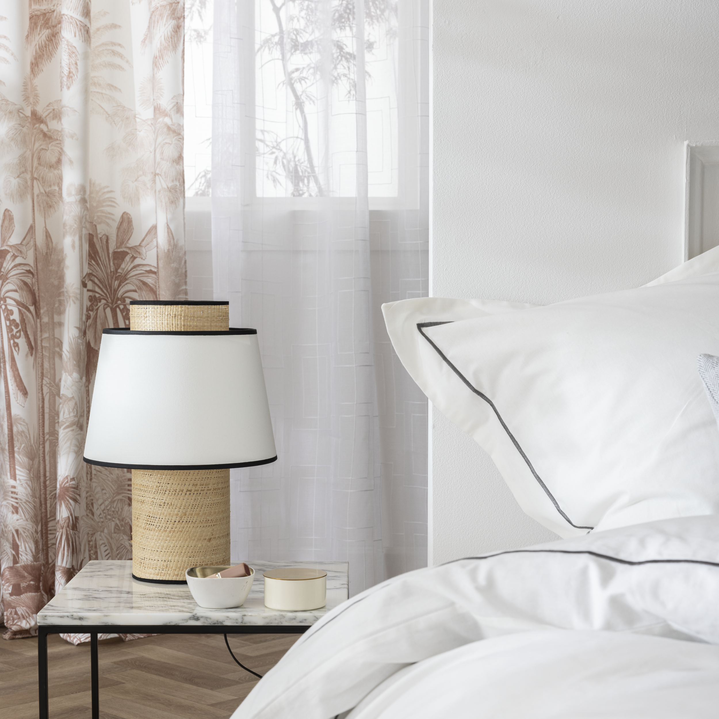 Rideau tamisant, Jungle, coton, marron H.280 x l.140 cm INSPIRE - 6