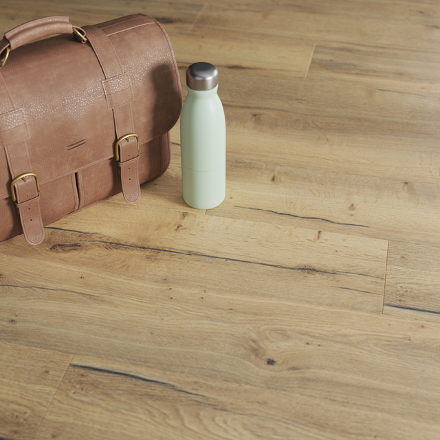 Pavimento laminato effetto legno marrone, resistente all'acqua, AC5 classe 33, sp. 8 mm, ARTENS Orito, 1.99 m²