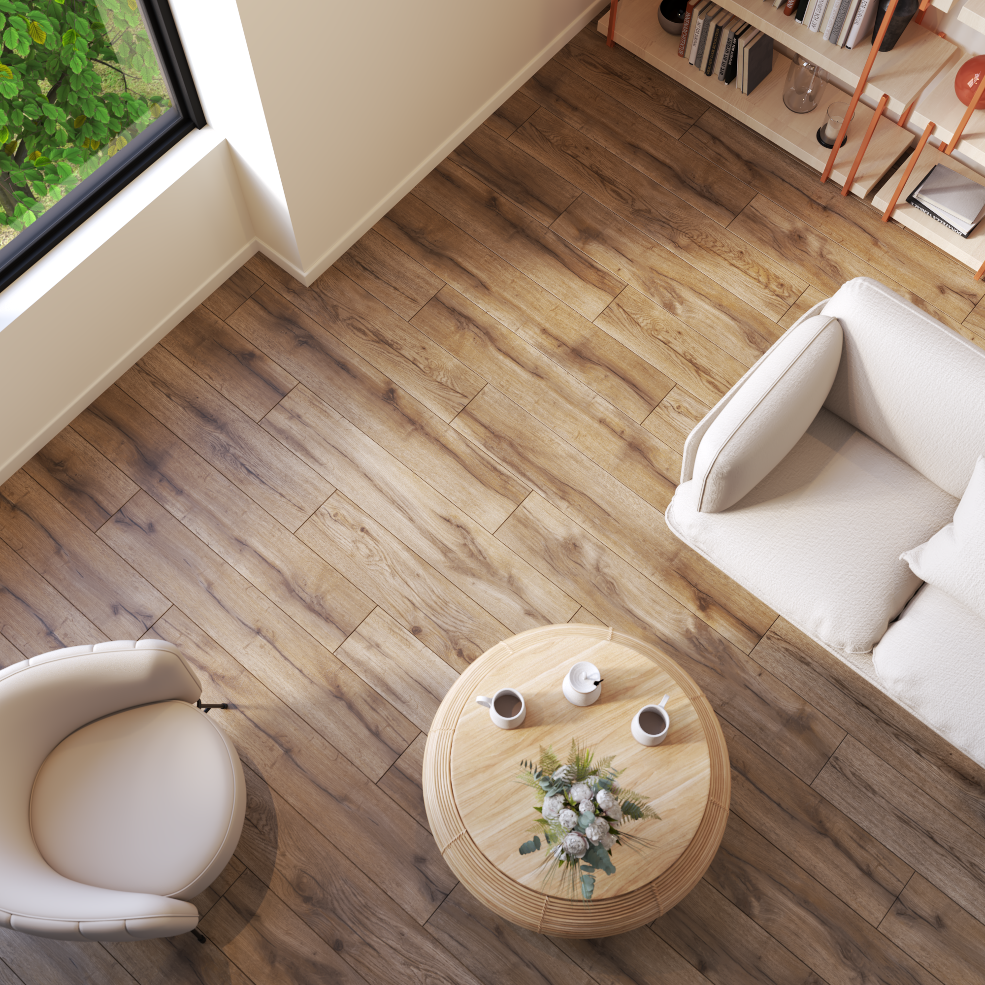 Panele podłogowe laminowane wodoodporne AC5 8 mm Artens Orebro naturalne drewno - 8