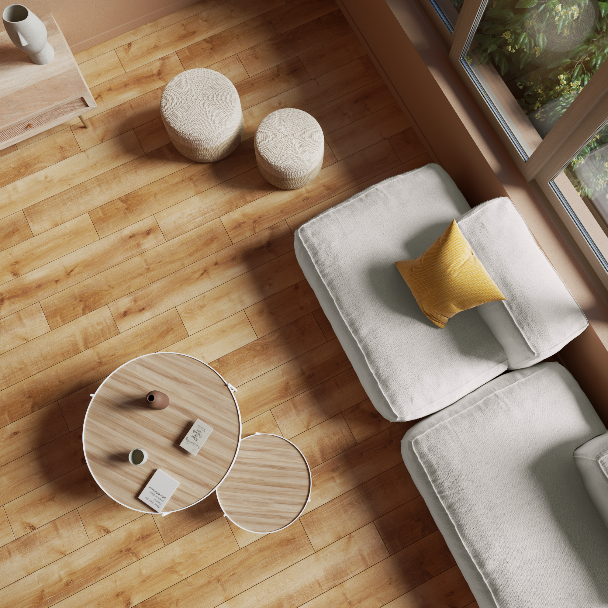 Pavimento laminato effetto legno larice chiaro, AC4 classe 32, sp. 8 mm, ARTENS Westport, 1.99 m² - 8