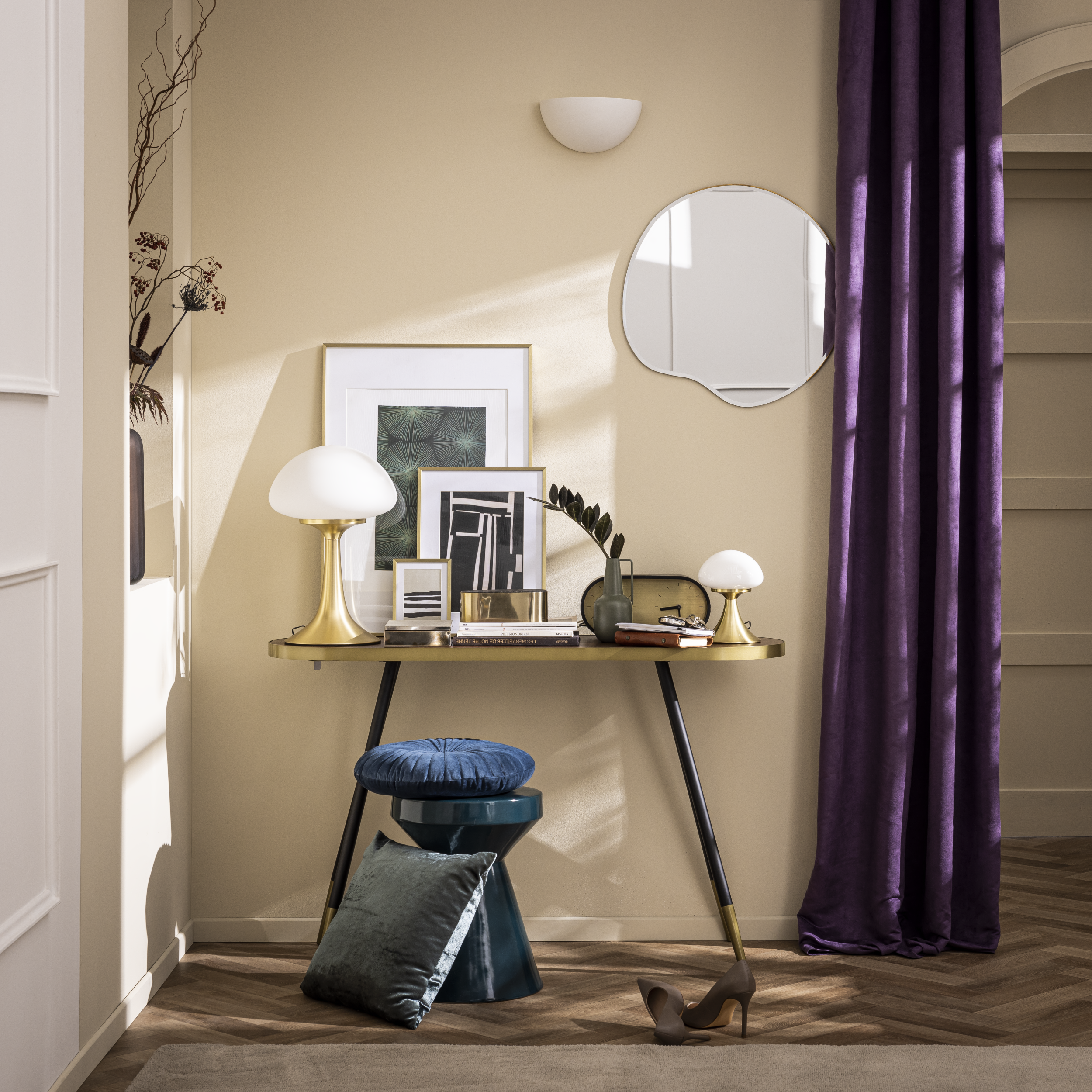 Espelho com moldura FAROL brancoASS 55 cm Inspire - 16