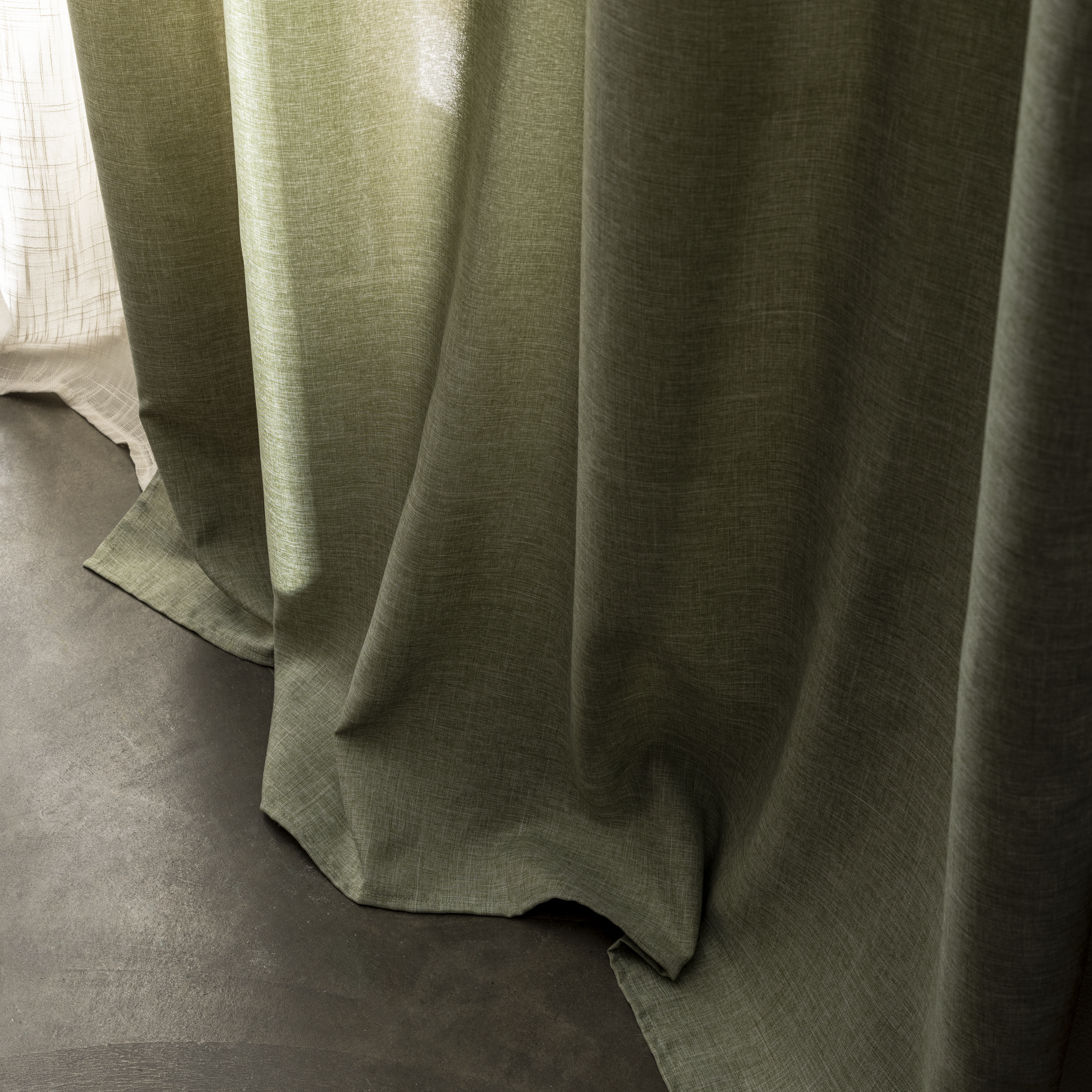Rideau tamisant, Raspberry, vert H.280 x l.140 cm INSPIRE - 4
