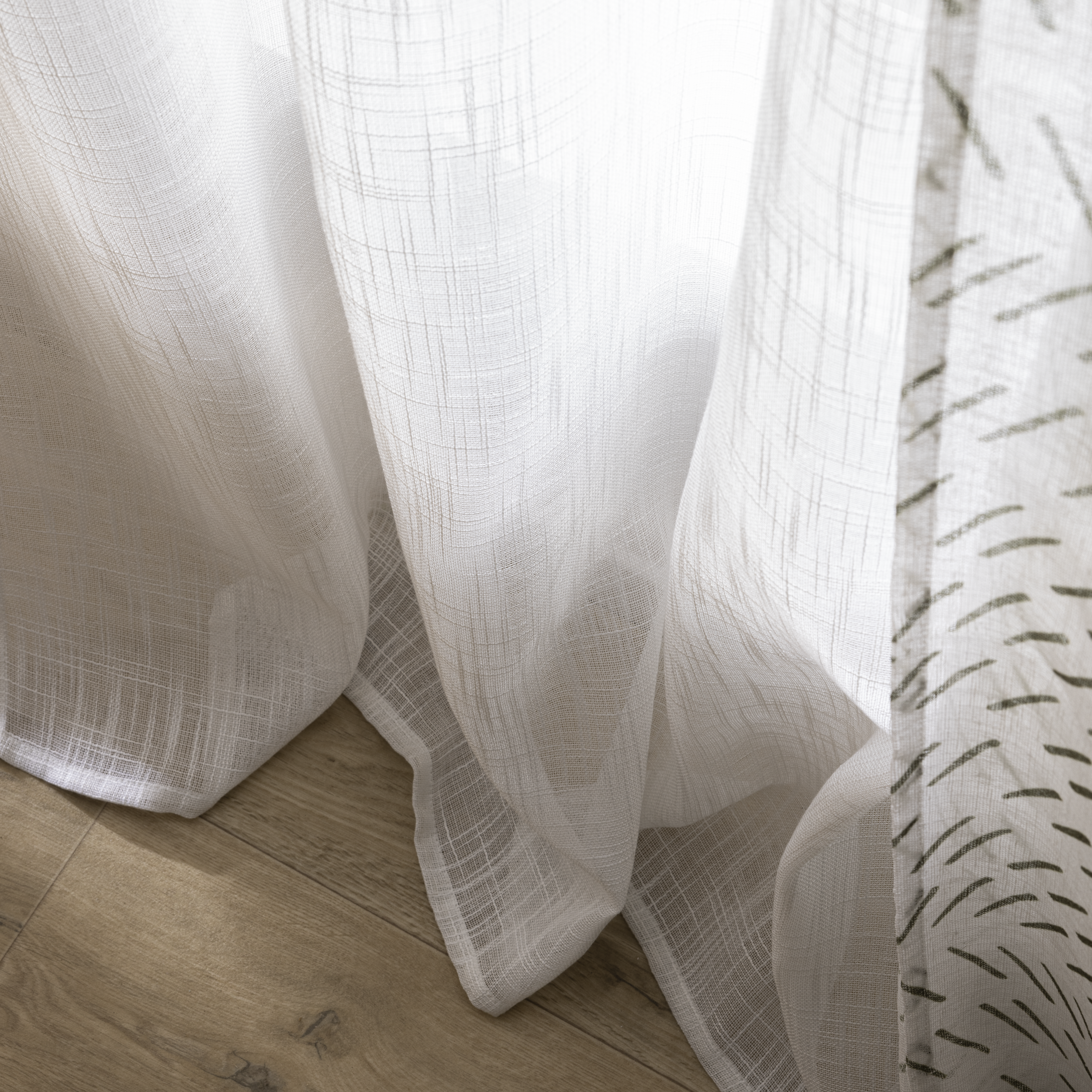 Cortinado fita e/ou presilha Amina 200x280cm branco Inspire - 8