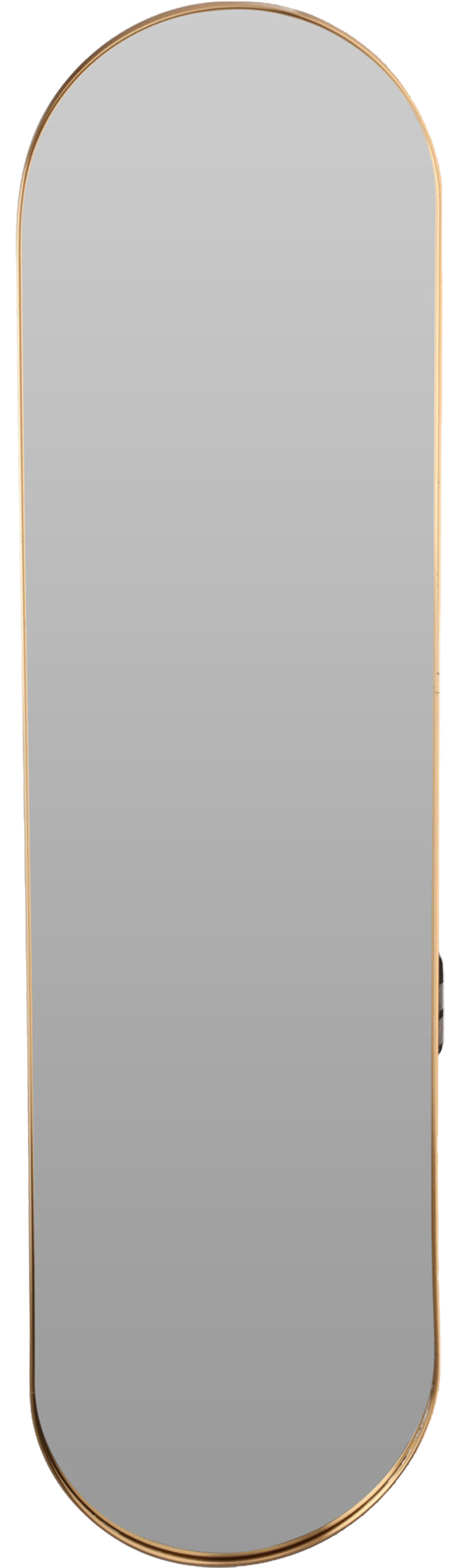 Zdjęcia - Lustro ścienne Leroy Merlin Lustro owalne Złote 30 x 115 cm