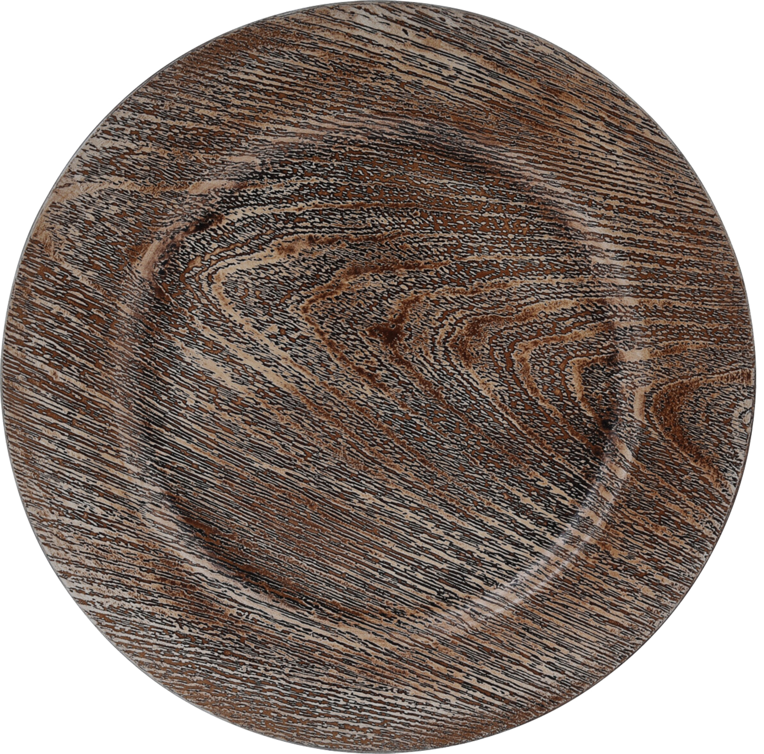 Talerz dekoracyjny brązowy śr. 30 cm - 2