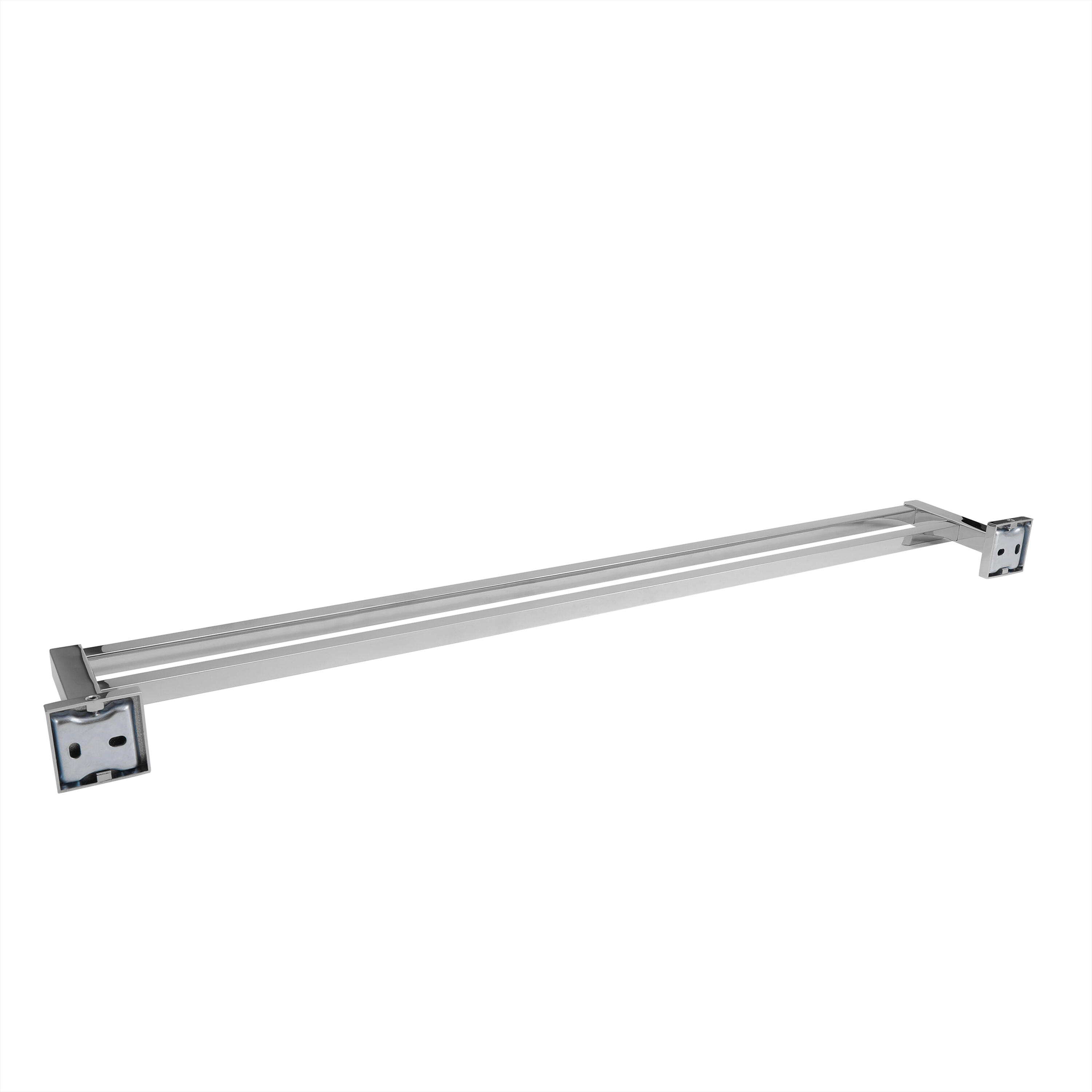 Porte-serviette barres 2barres à visser argent Quaddro SENSEA - 2