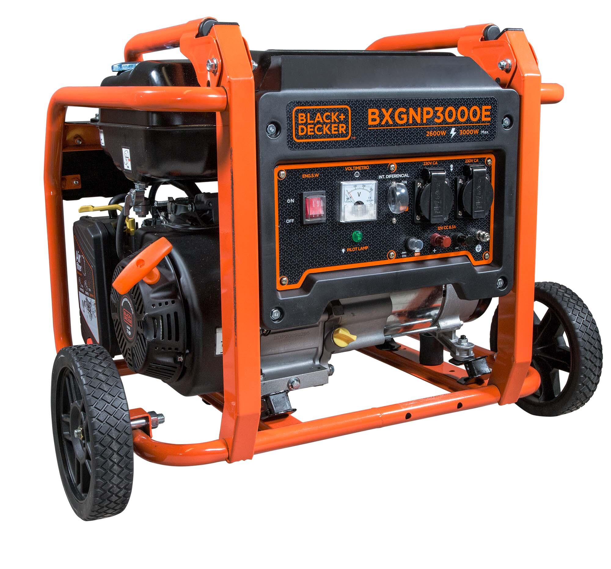 Generador gasolina black+decker 3000w