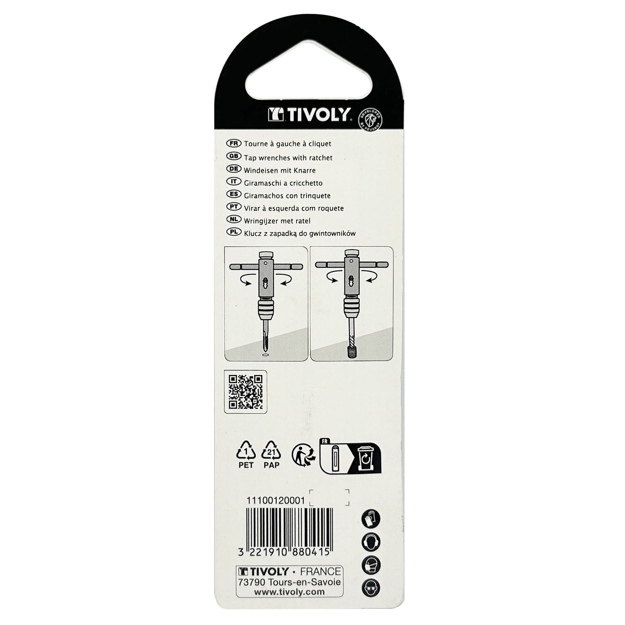 Tourne à gauche à cliquet, Diam.2.5 à 5.5 mm TIVOLY - 3