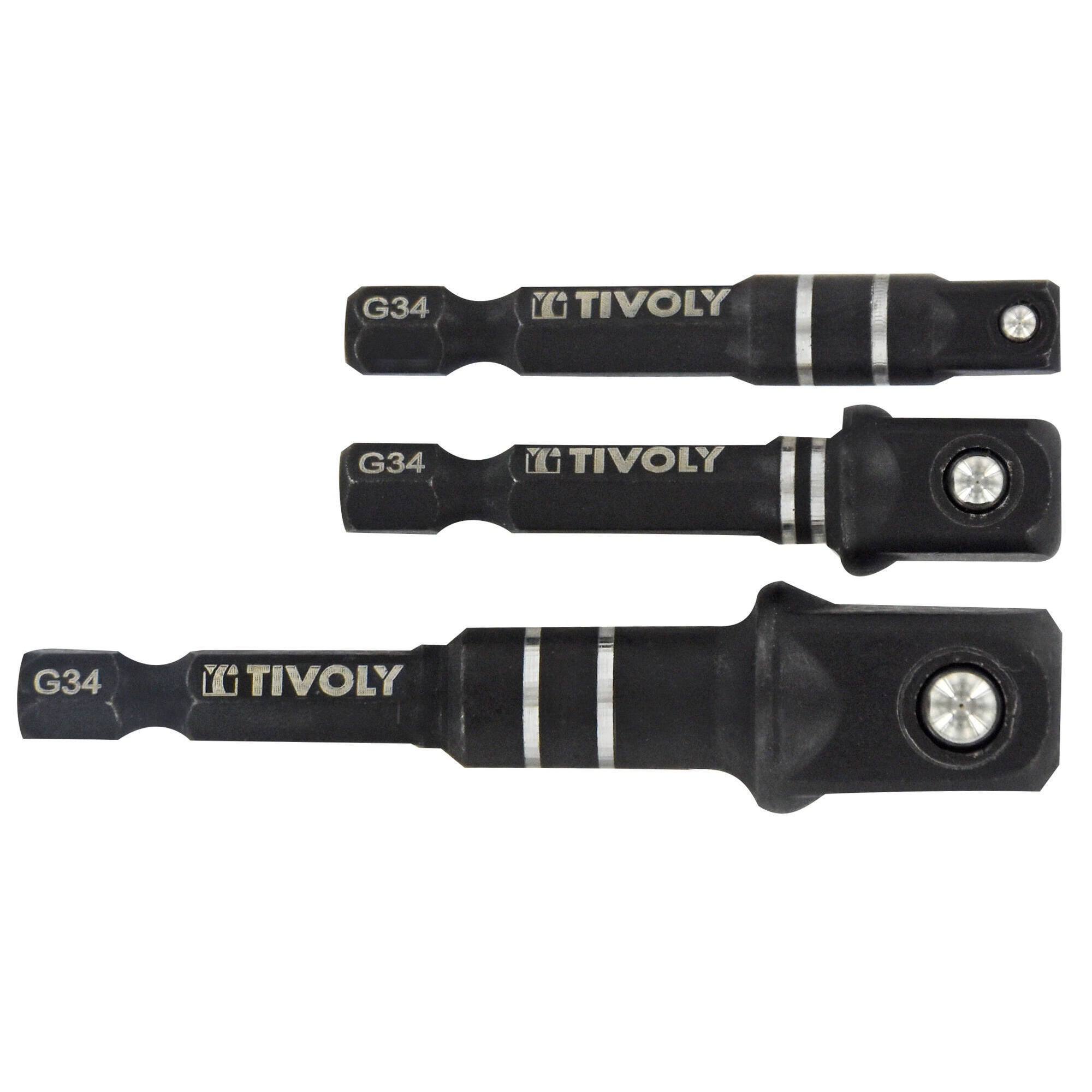 Lot de 3 adaptateurs pour douilles carrées femelle 1/2