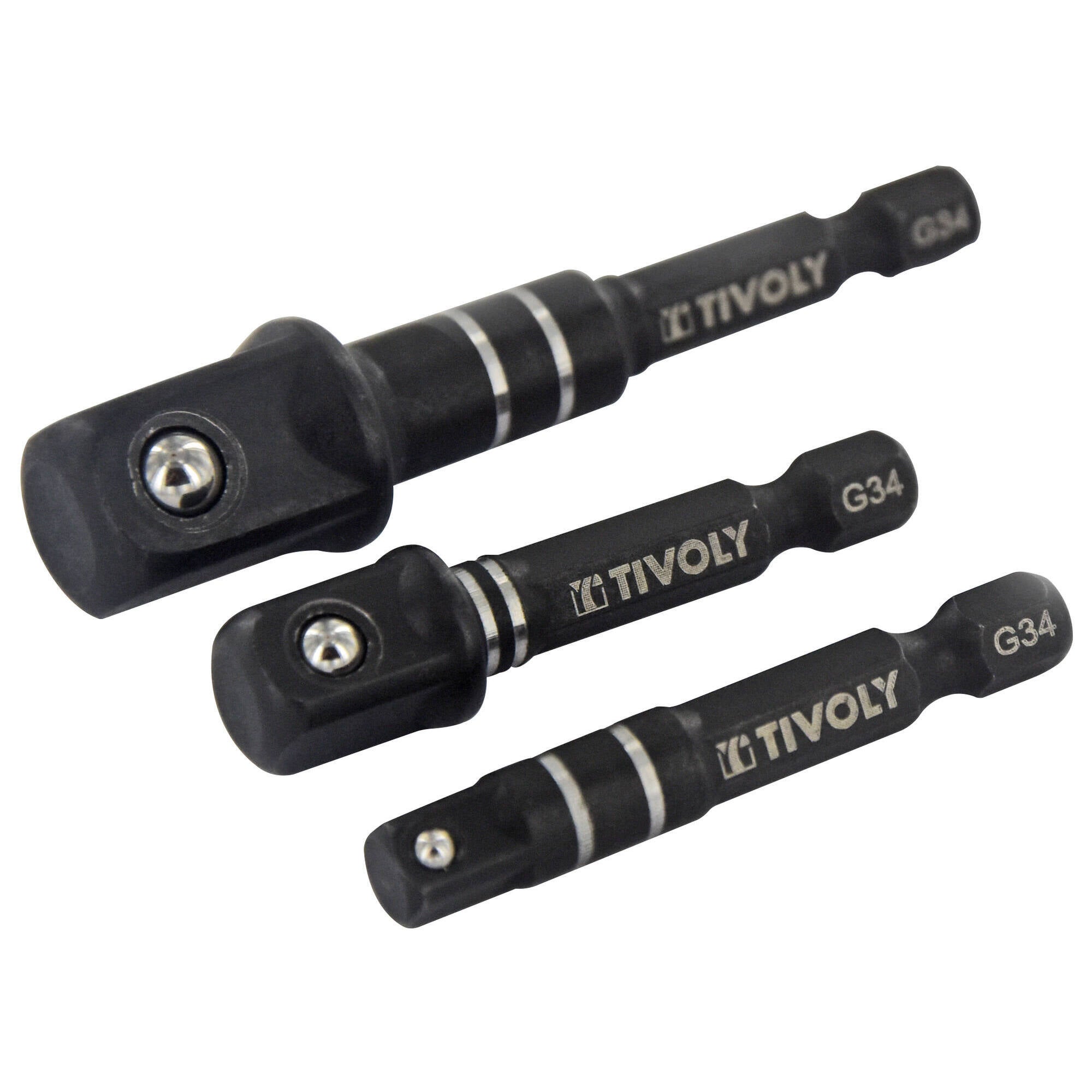 Lot de 3 adaptateurs pour douilles carrées femelle 1/2