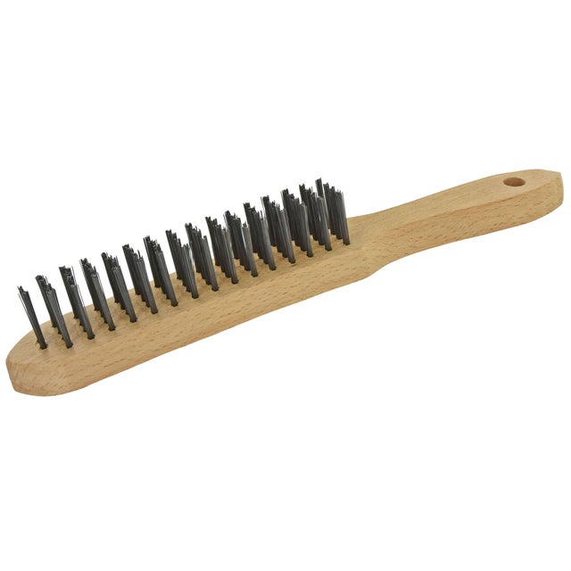 Brosse de ponçage pour nettoyer, brosser et décaper, fil acier rond TIVOLY