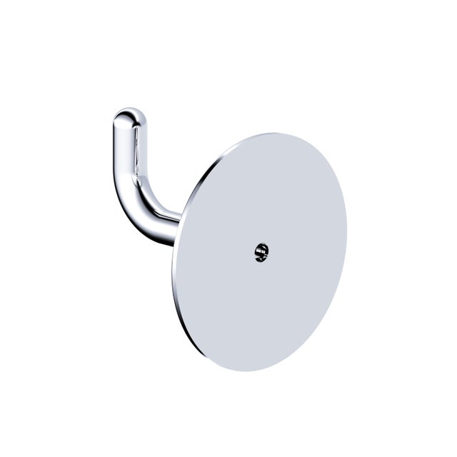 Gancio appendiabiti da avvitare  SENSEA Spring in zinco cromo lucido L 4.4 x H 5.5 cm