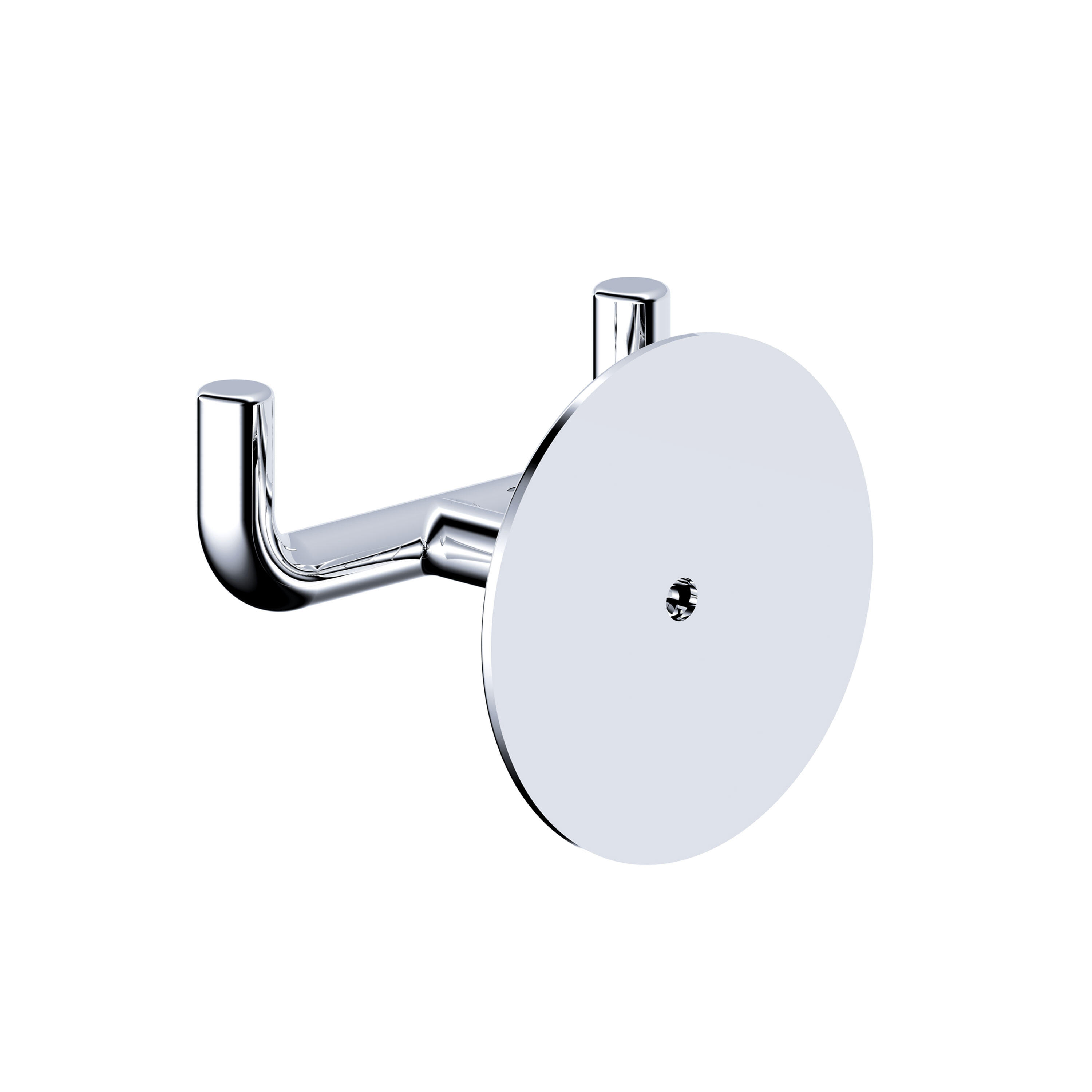 Gancio appendiabiti da avvitare  SENSEA Spring in zinco cromo lucido 2 ganci L 4 x H 5.5 cm - 3