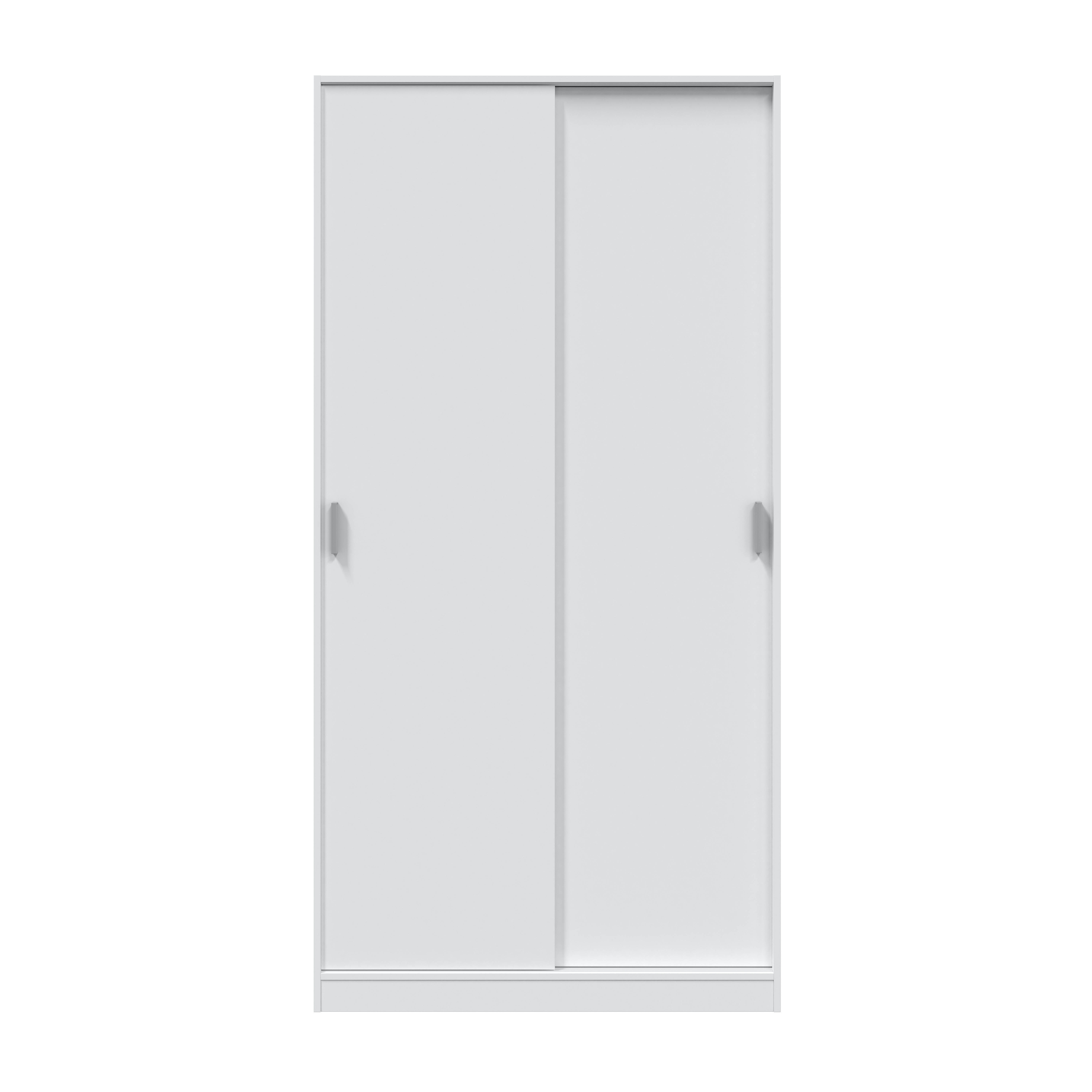 Armario puerta corredera Artik Max 100x200x50cm con 2 puertas color blanco - 7