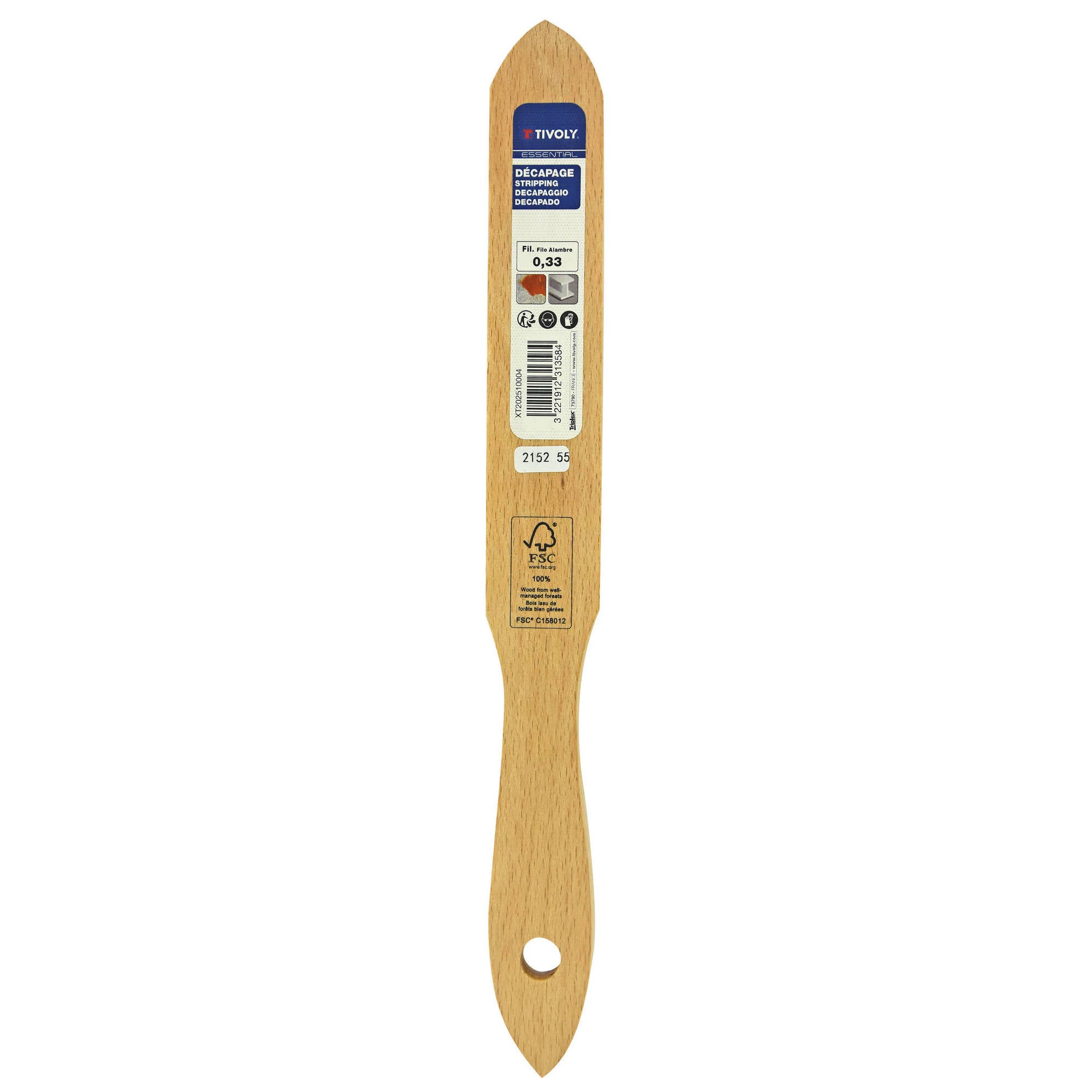 Brosse de ponçage pour nettoyer, brosser et décaper, fil acier rond TIVOLY - 2
