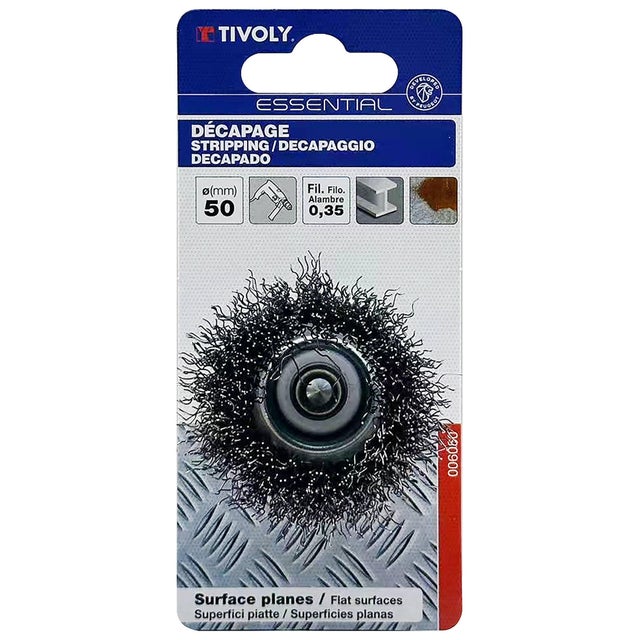 Brosse Métal Torsadée Tivoly Ø75mm - Attache M14 Pour Meuleuse - Décapage Peinture Rouille