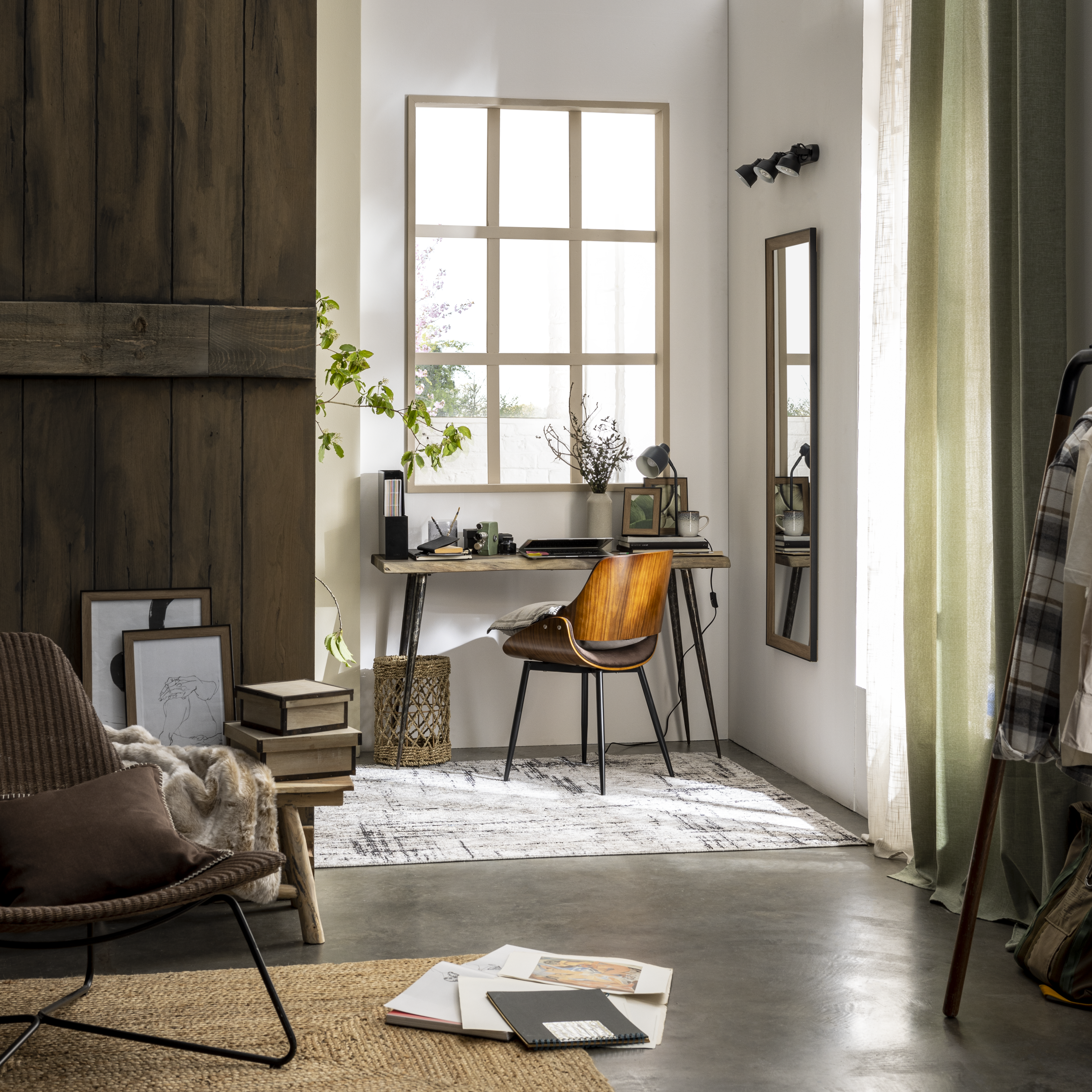 Cuscino INSPIRE Nathalie moka 3 marrone 45 x 45 cm - 4