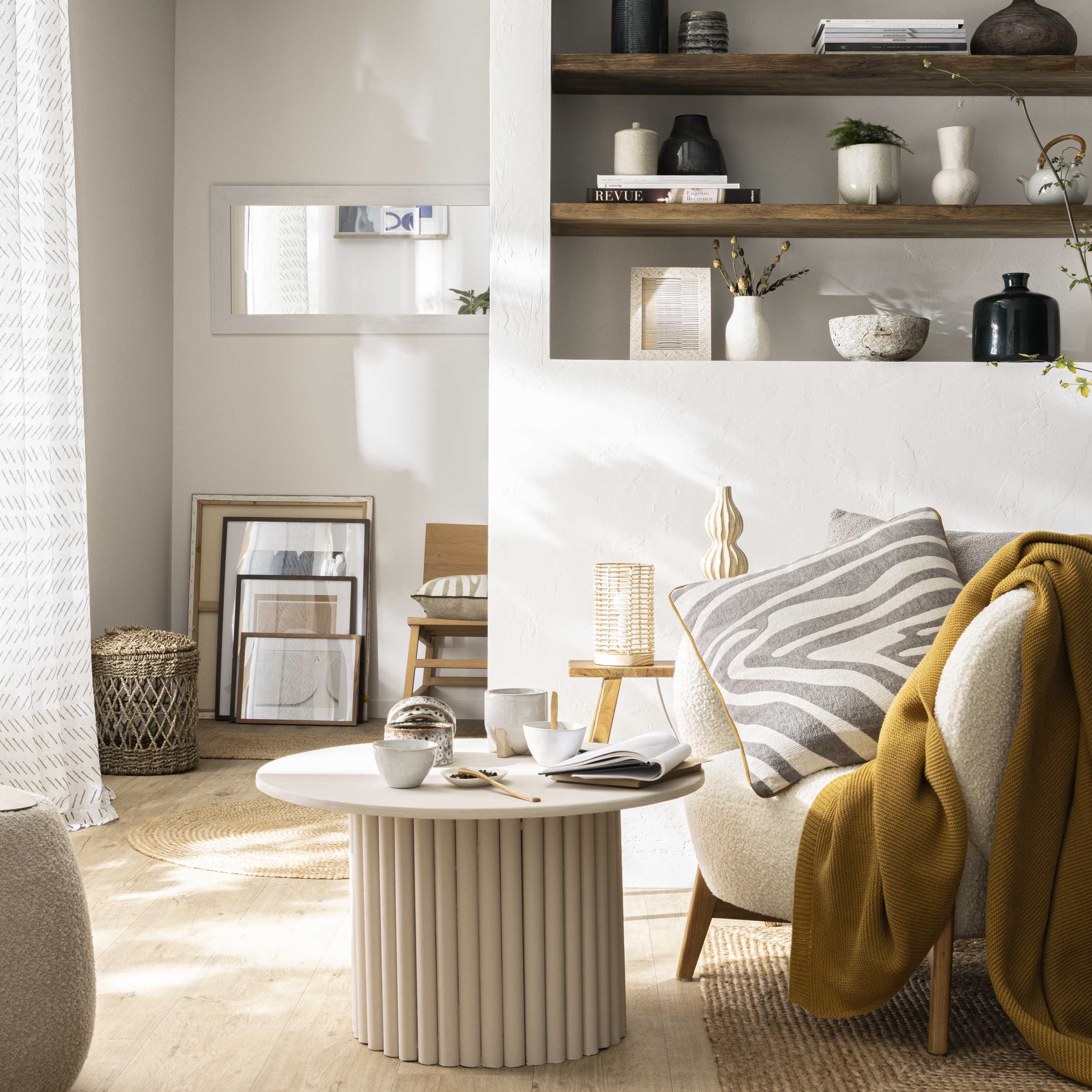 Lustro Narva białe 52 x 152 cm Inspire - 4