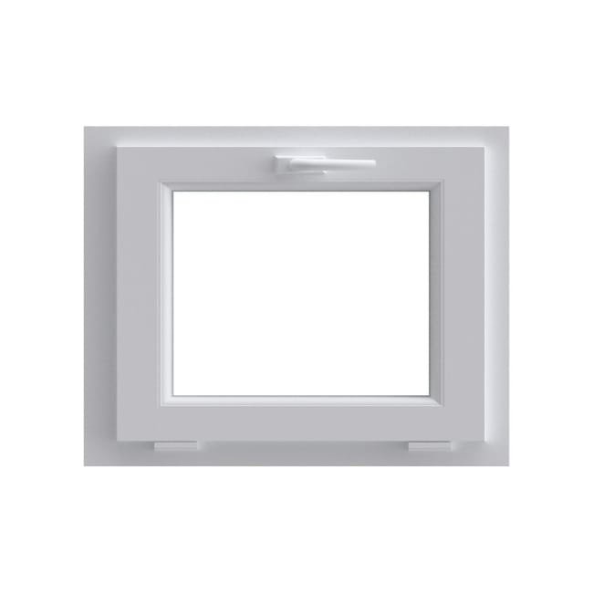 Leroymerlin Finestra in PVC bianco L 80 x H 60 cm 1 anta ribaltabile