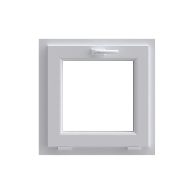 Finestra in PVC bianco L 50 x H 50 cm, 1 anta ribaltabile